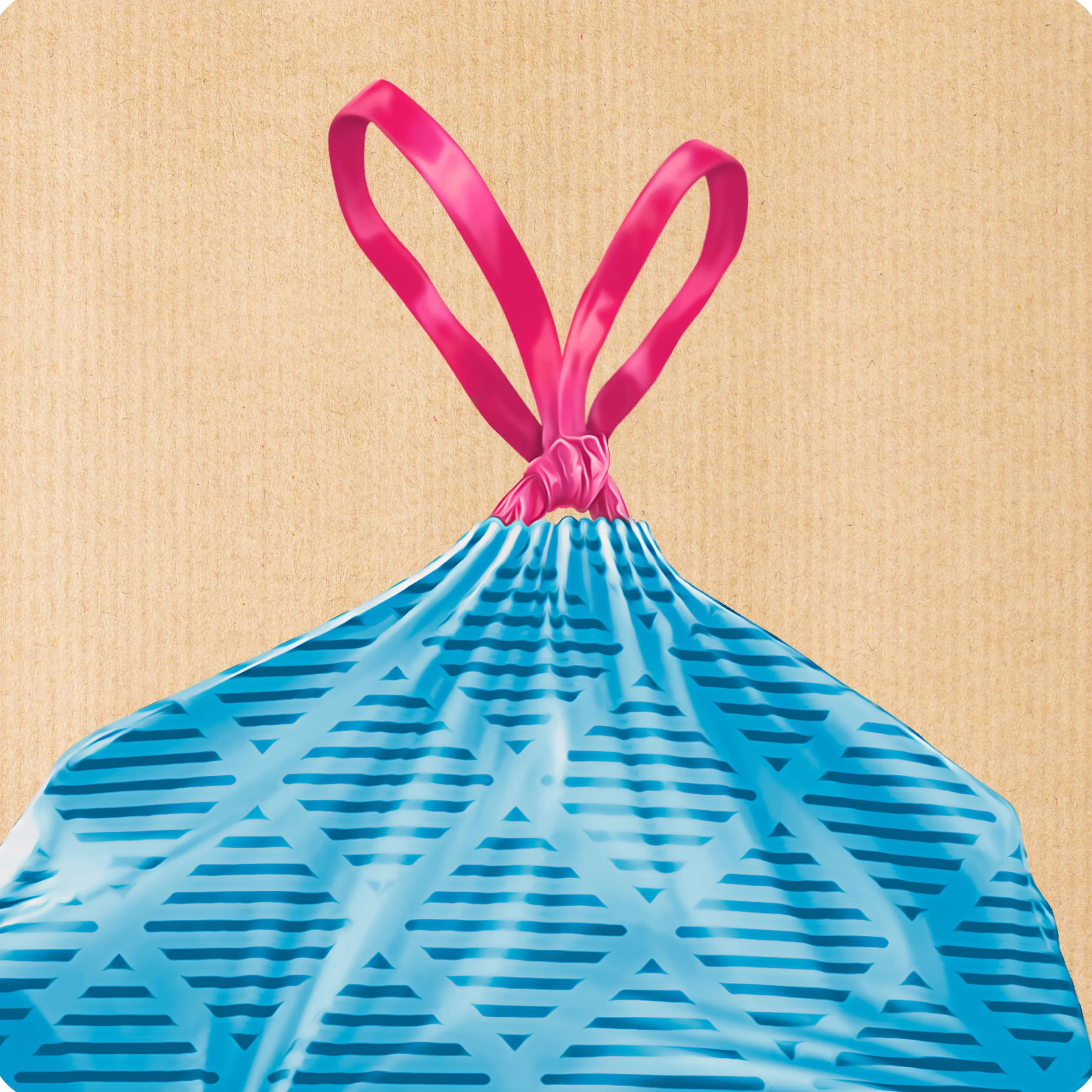 Bolsas de Basura Resistente Antigoteo 50L Autocierre Reciclado 8 Bolsas