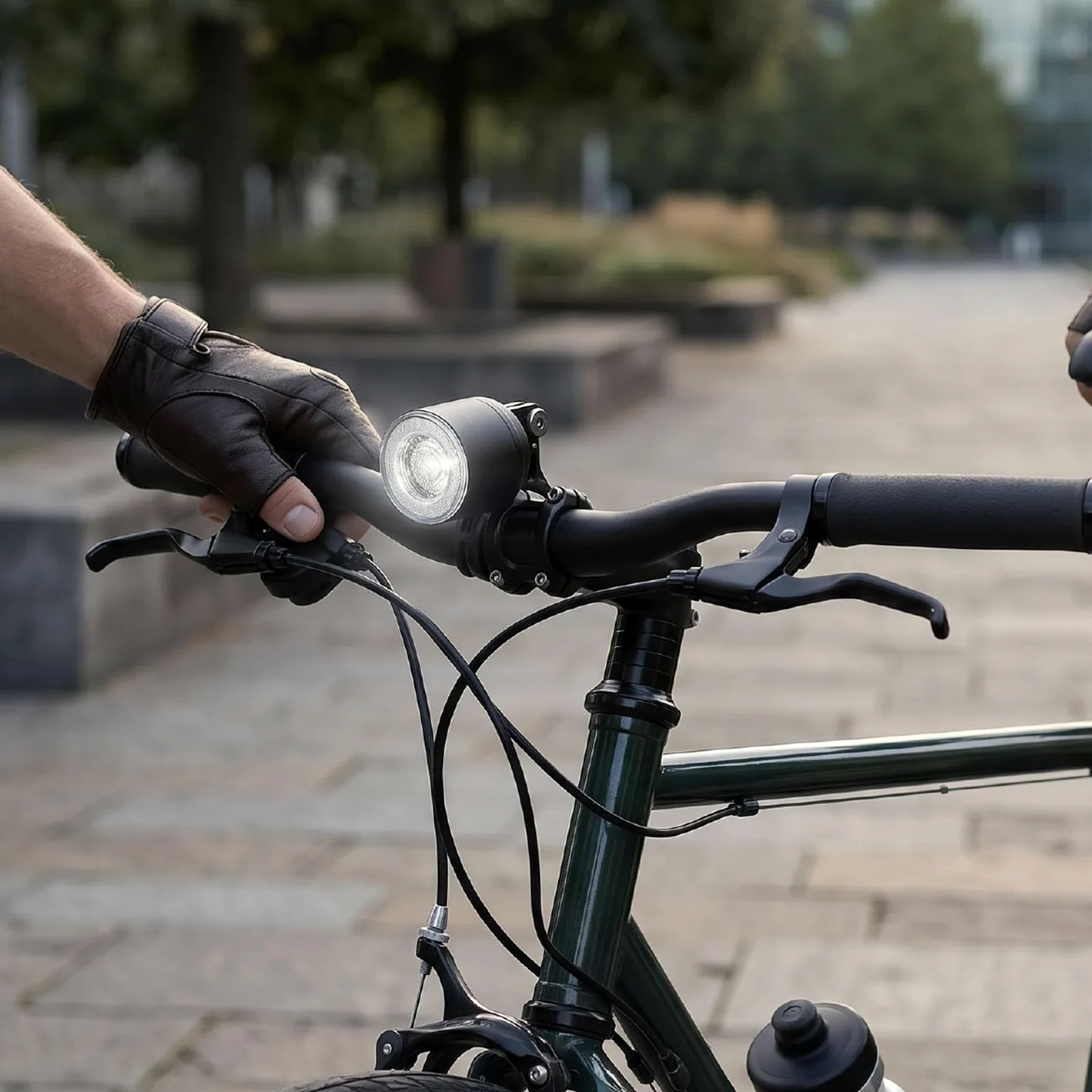 Juego de Luces para Bicicleta para Ciclistas Urbanos Nocturnos y Conductores de Carreteras Rurales 160lm Brillo Mejora la Visibilidad Vial Encendido Apagado Automático con