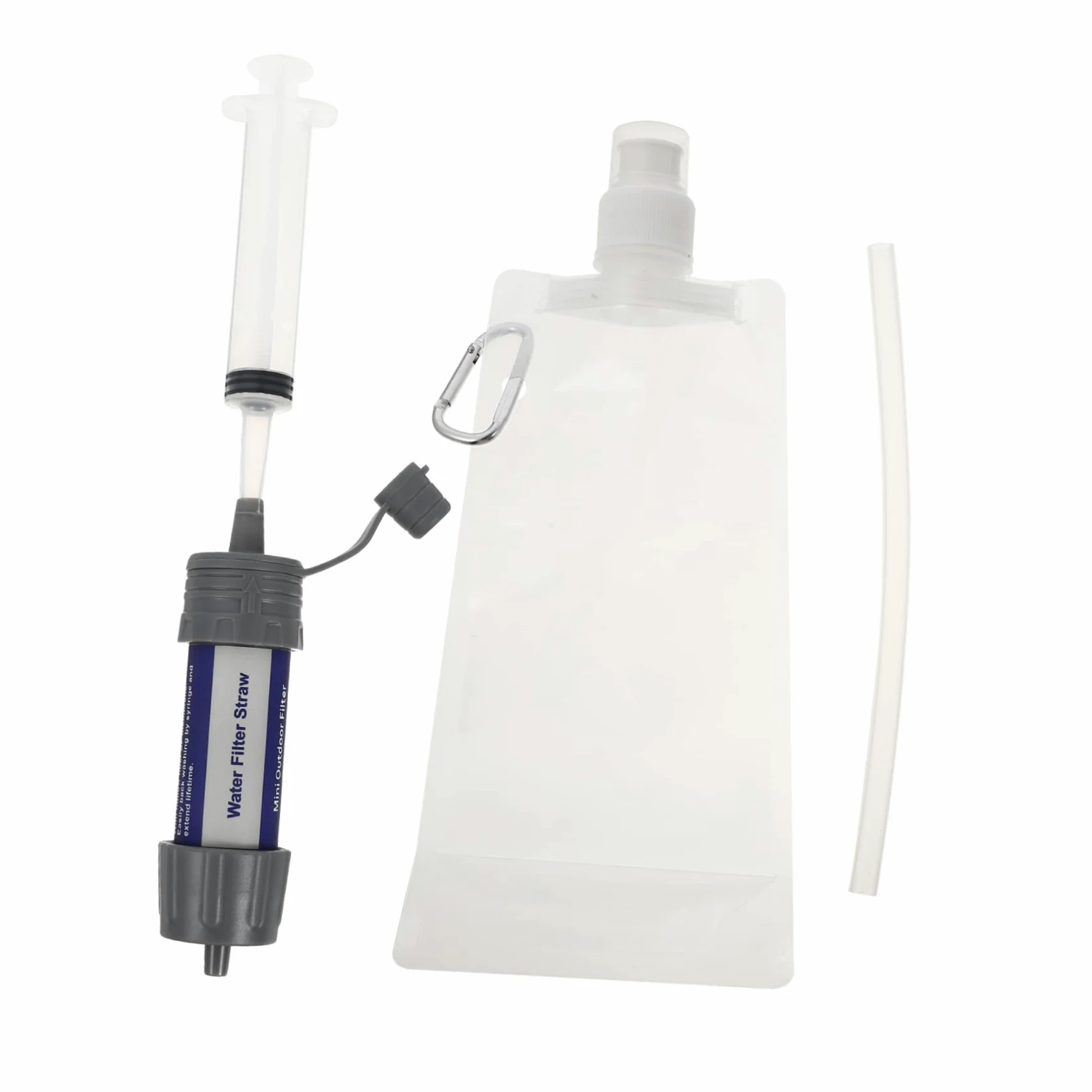 SUPVOX purificador Directo de Agua Potable contenedor de Agua Dispositivo de purificación de Agua dispensador Limpiador de Agua Conveniente Filtro de Agua de Abdominales Grey