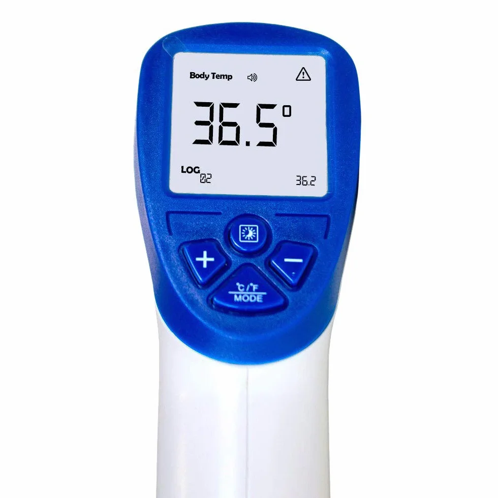 Mobiclinic Termómetro digital infrarrojos sin contacto TO-01 Pantalla LCD Alarma fiebre