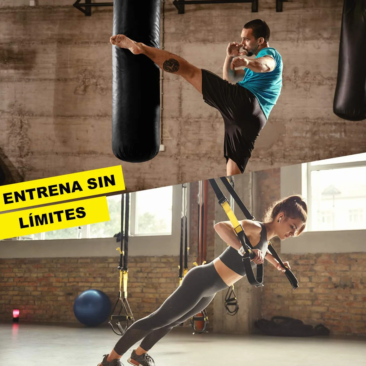 Sacco da Boxe non Imbottito Dotato di Guantoni da Boxe, Corda per Saltare, Bende da Boxe, Catena, Supporto e Sistema di Allenamento in Sospensione - Kit Completo per Palestra in Casa