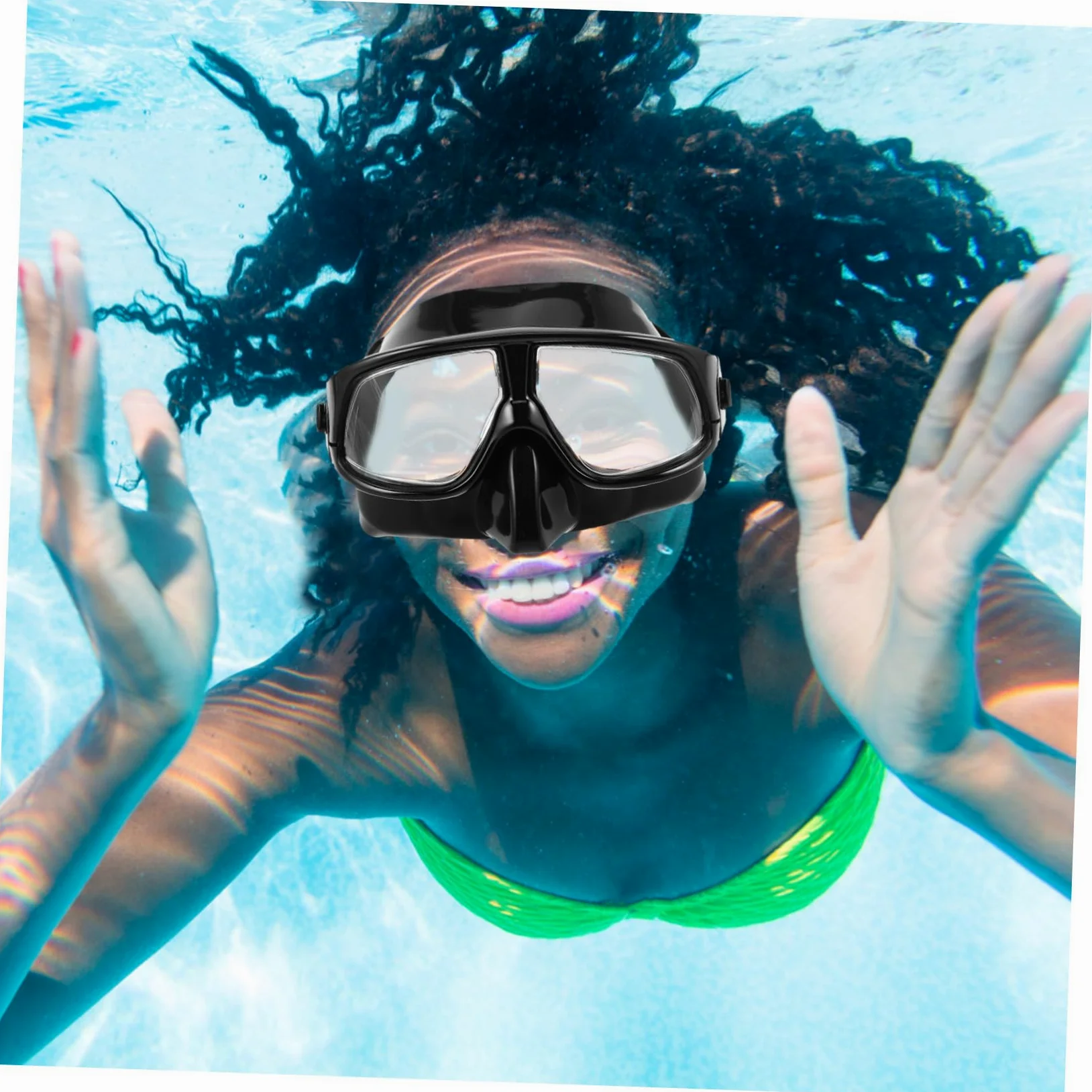 HANABASS de Snorkel con Correa Ajustable para Natación y Buceo Gafas de Piscina con Sello y Diseño Volumen para y Fotografía Submarina Cómoda y Resistente para Diversas Faciales