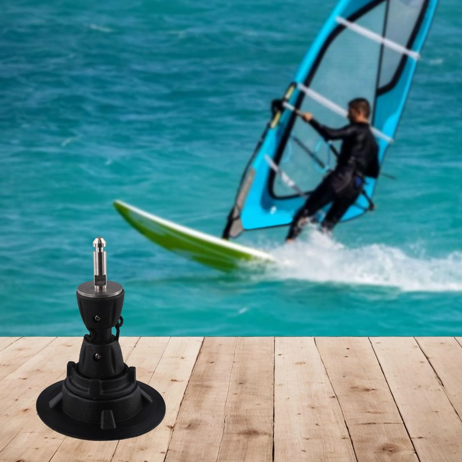Base de mástil de windsurf con giro de 360 grados