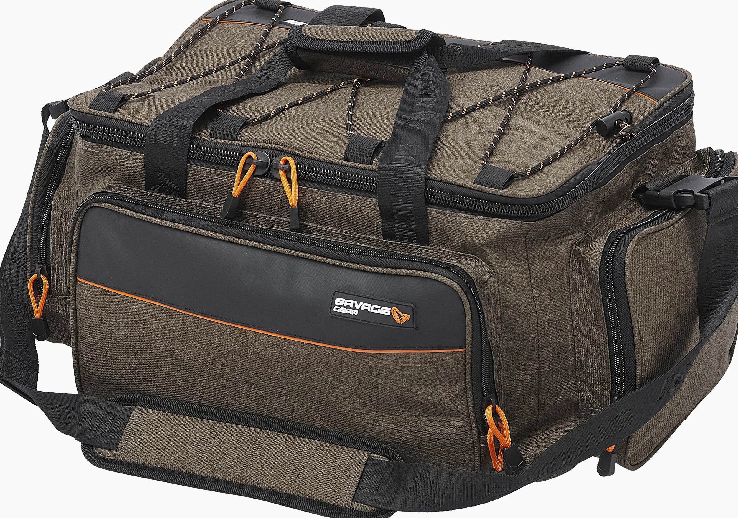 Savage Gear System Carryall Bag - Bolsa de Pesca Resistente para Pescadores, Organizador de Equipo Resistente al Agua con múltiples Compartimentos