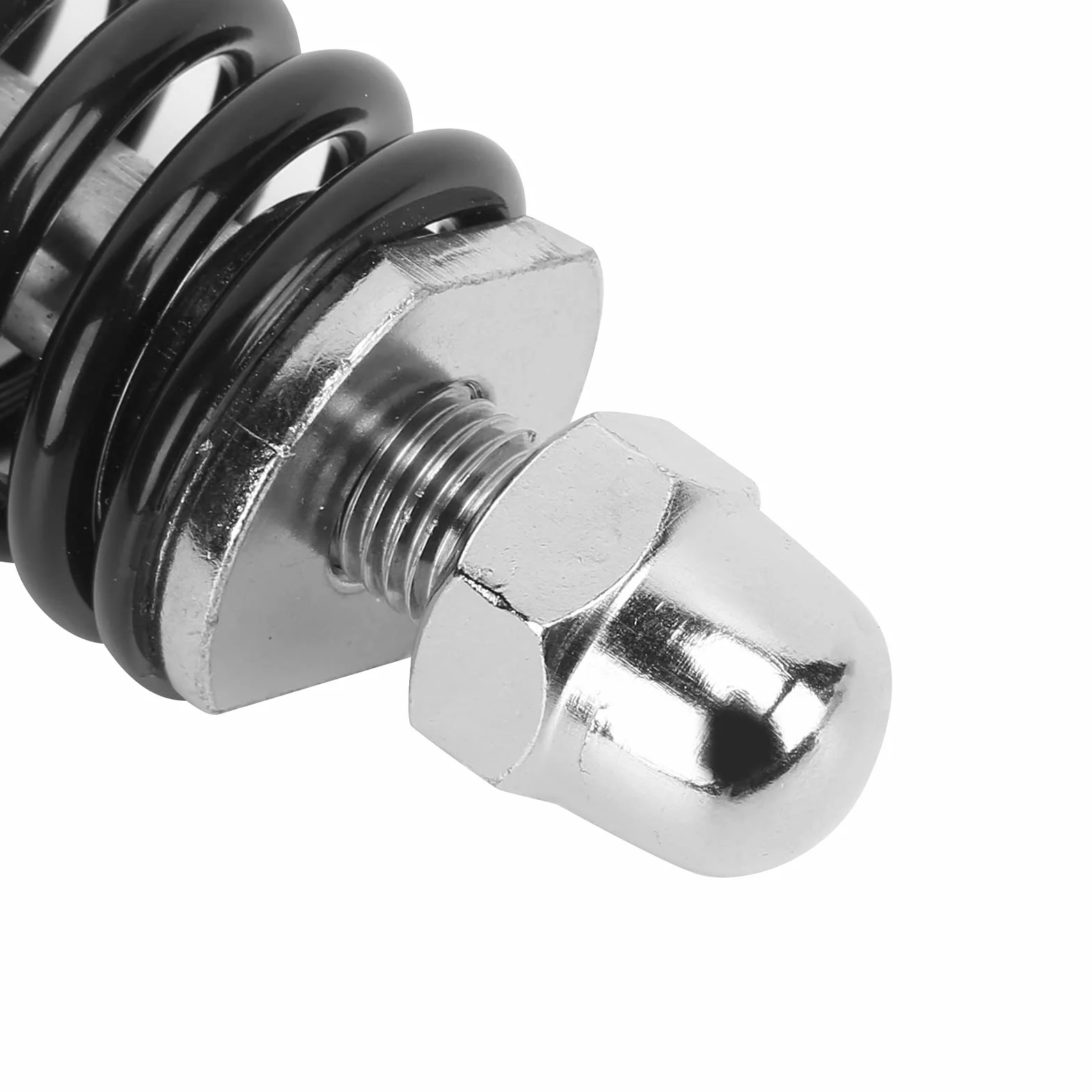 Scooter Eléctrico de 10 Pulgadas Horquilla Delantera Resorte Hidráulico Amortiguador Suspensión Amortiguadores de Vibración de Acero Inoxidable Par Negro Izquierdo y Derecho
