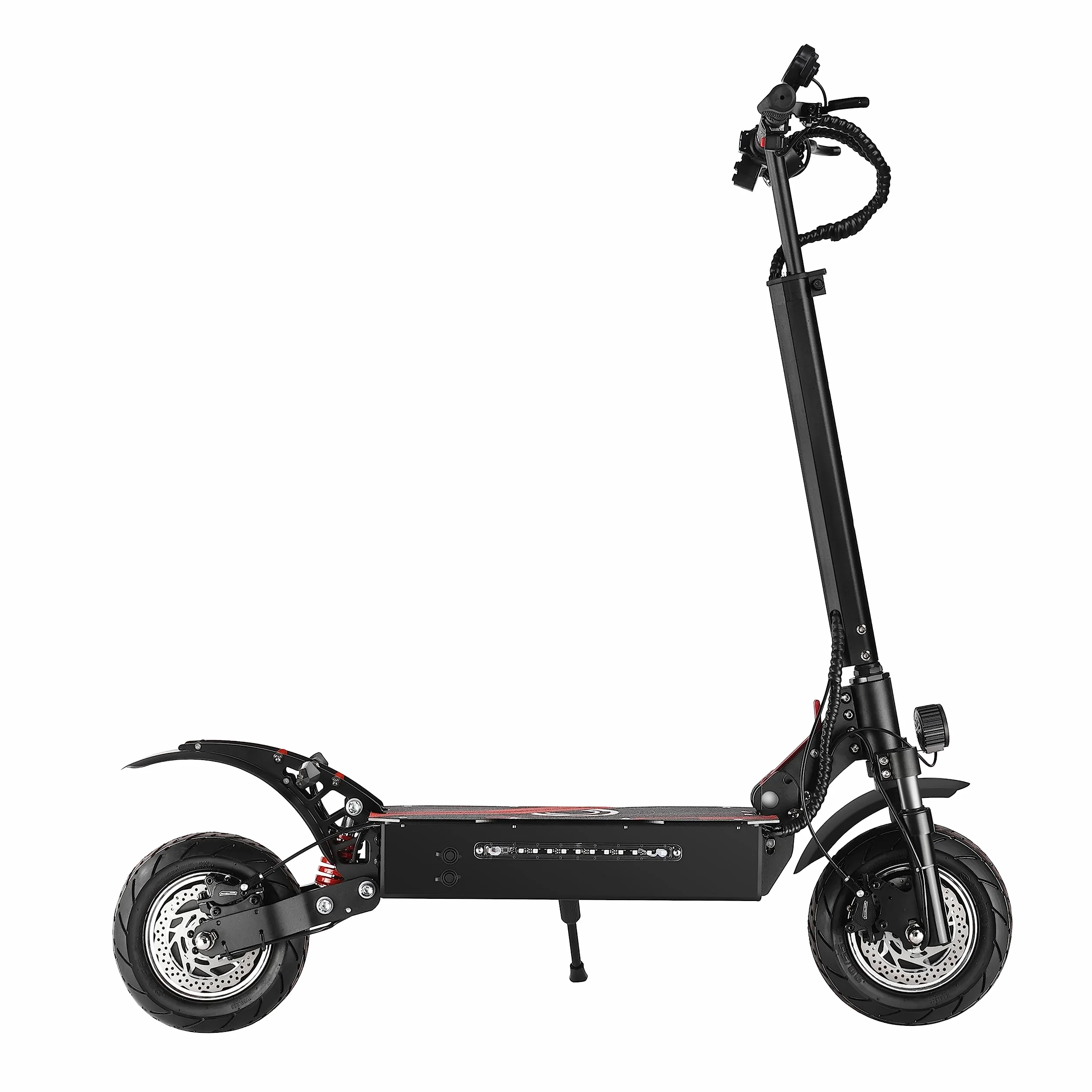 HWWH P7 Patinete Electrico Adultos Ligero Plegable Scooter Eléctrico Adolescentes Mujeres Barato 10 Pulgadas Bimotor Doble Suspensión 52 V/19 AH Batería de Litio 200 kg de Carga