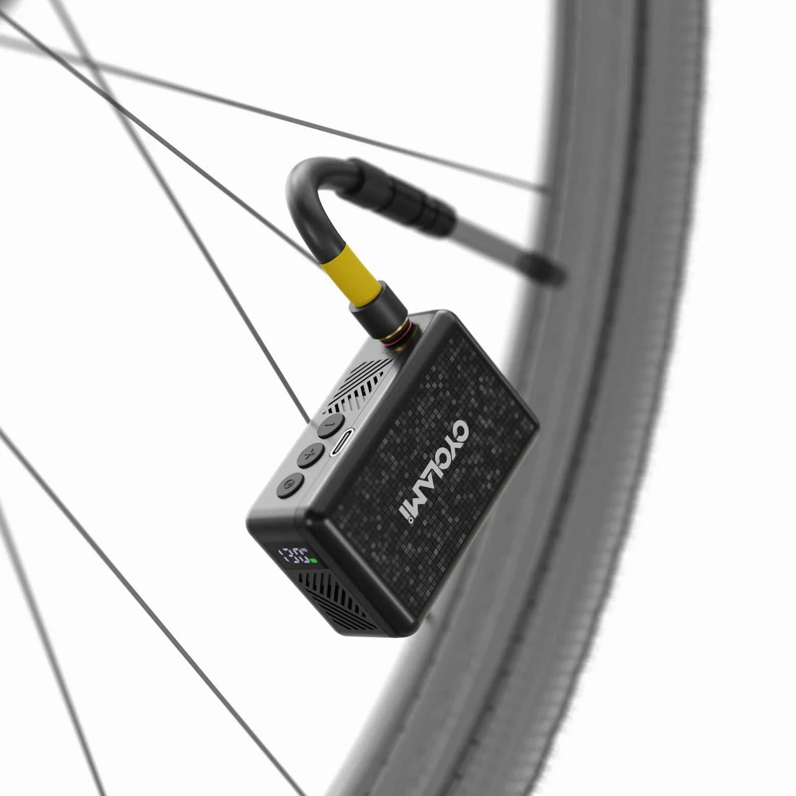 Mini bomba de aire de bicicleta eléctrica 130PSI con manómetro digital, relleno de neumáticos de bicicleta para Schrader y Presta para bicicleta de montaña, bicicleta de ciudad y bicicleta de