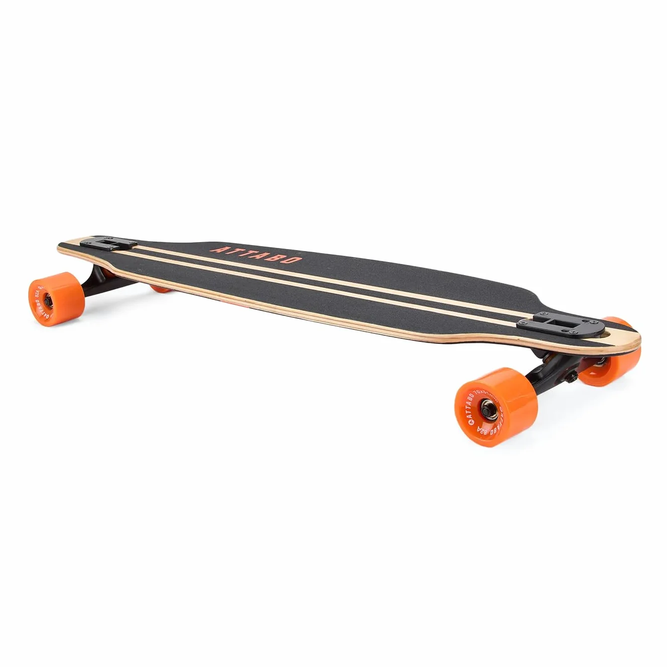 ATTABO Flowrider Longboard Skateboard 38" Arce ABEC-7 Cruiser Negro 100kg