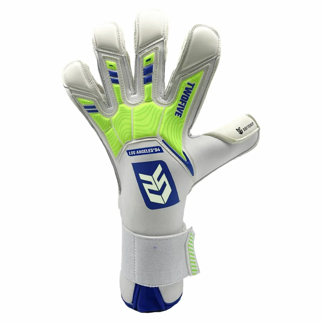 TWOFIVE – Los Angeles Advance Green – Guantes de Enternamiento – Guantes sin Protecciones en los Dedos – Unisex para Adulto/Niño – Palma SoftGrip Duradera – Corte ErgoRoll