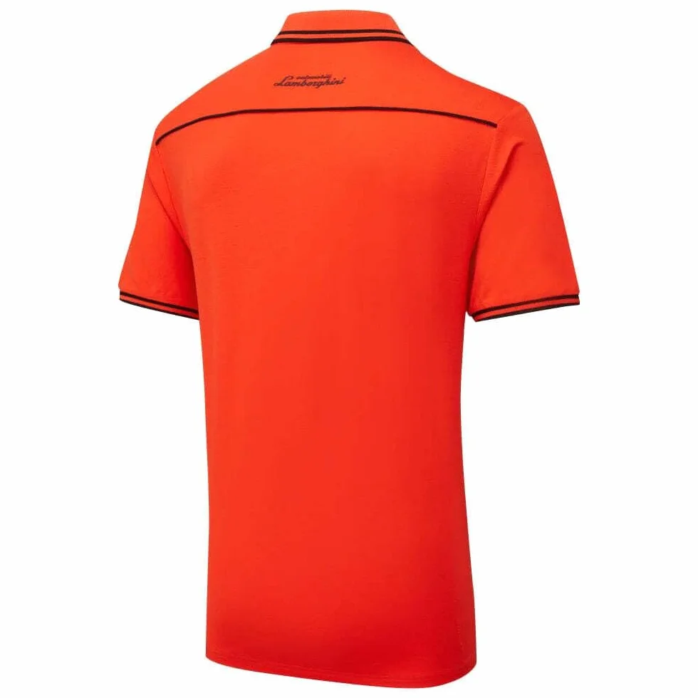 Lamborghini Squadra Corse - Polo de viaje para hombre, color naranja