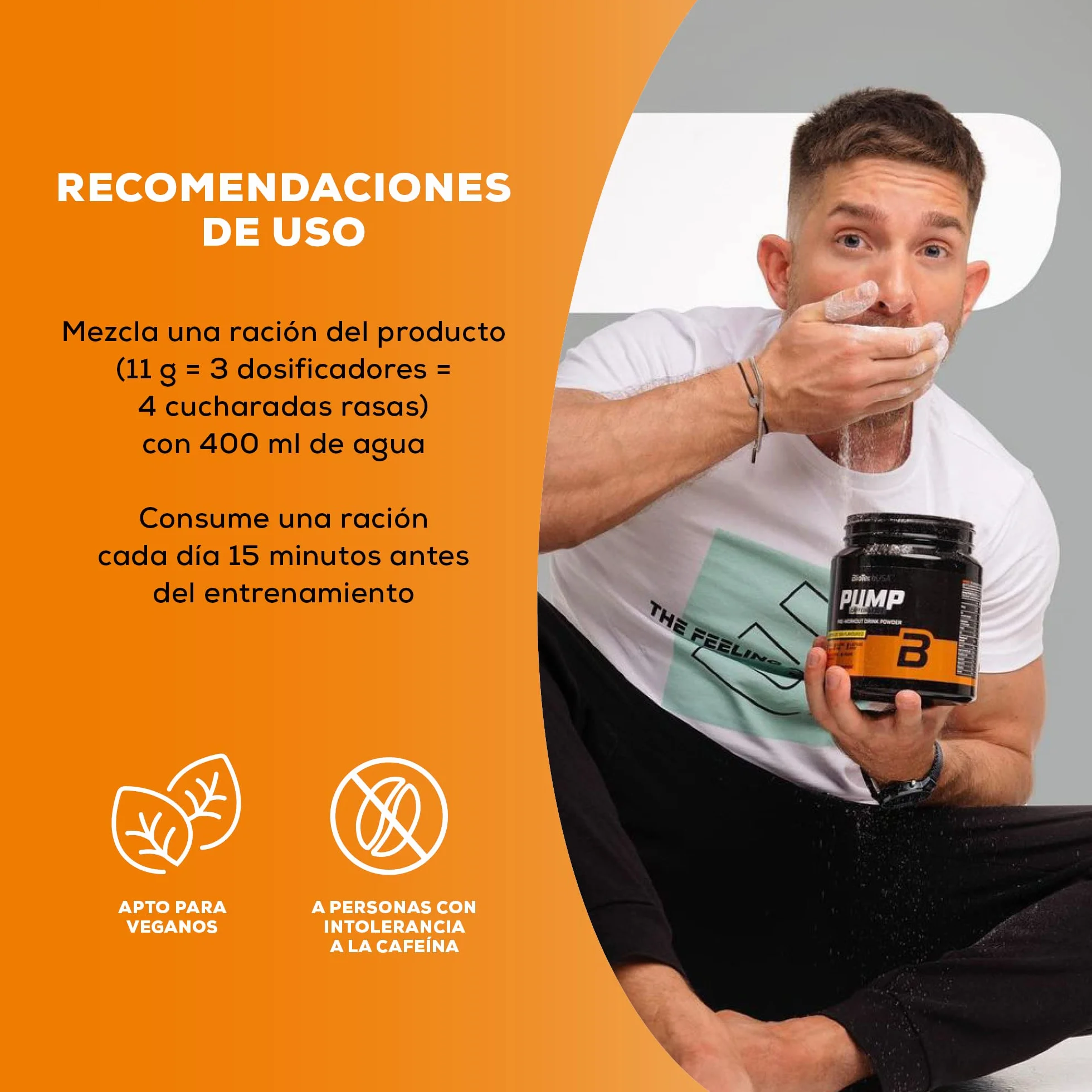 BioTechUSA Pump Caffeine Free Pre-Entrenamiento 330 g Frutas tropicales