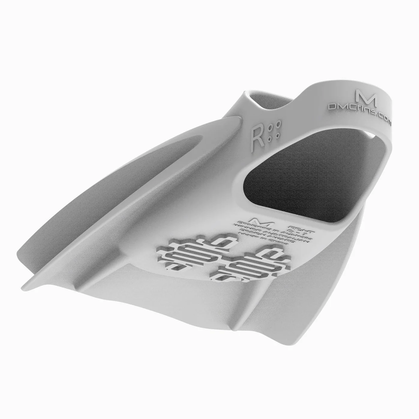 Speedo DMC Elite - Aleta de natación (talla S), color blanco y rojo