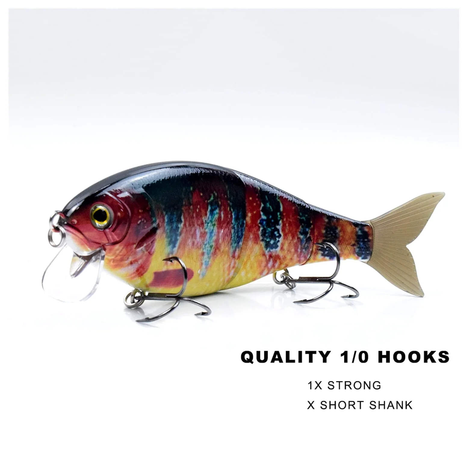 caihuashopping Señuelos de Pesca Señuelos de Pesca Se Mantiene el Cebo Fuerza de Pesca 3 Secciones Soft Tail Flotante Wobble Retó Switebait Pesca Tackle Shad Lure 7in Cebos Artificiales (Color : 5)