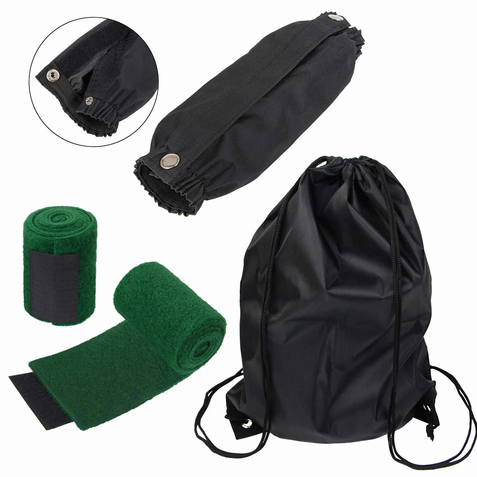 ALPIDEX Slackline 15 m 2t + 2 x Protector de árbol + Protector de trinquete