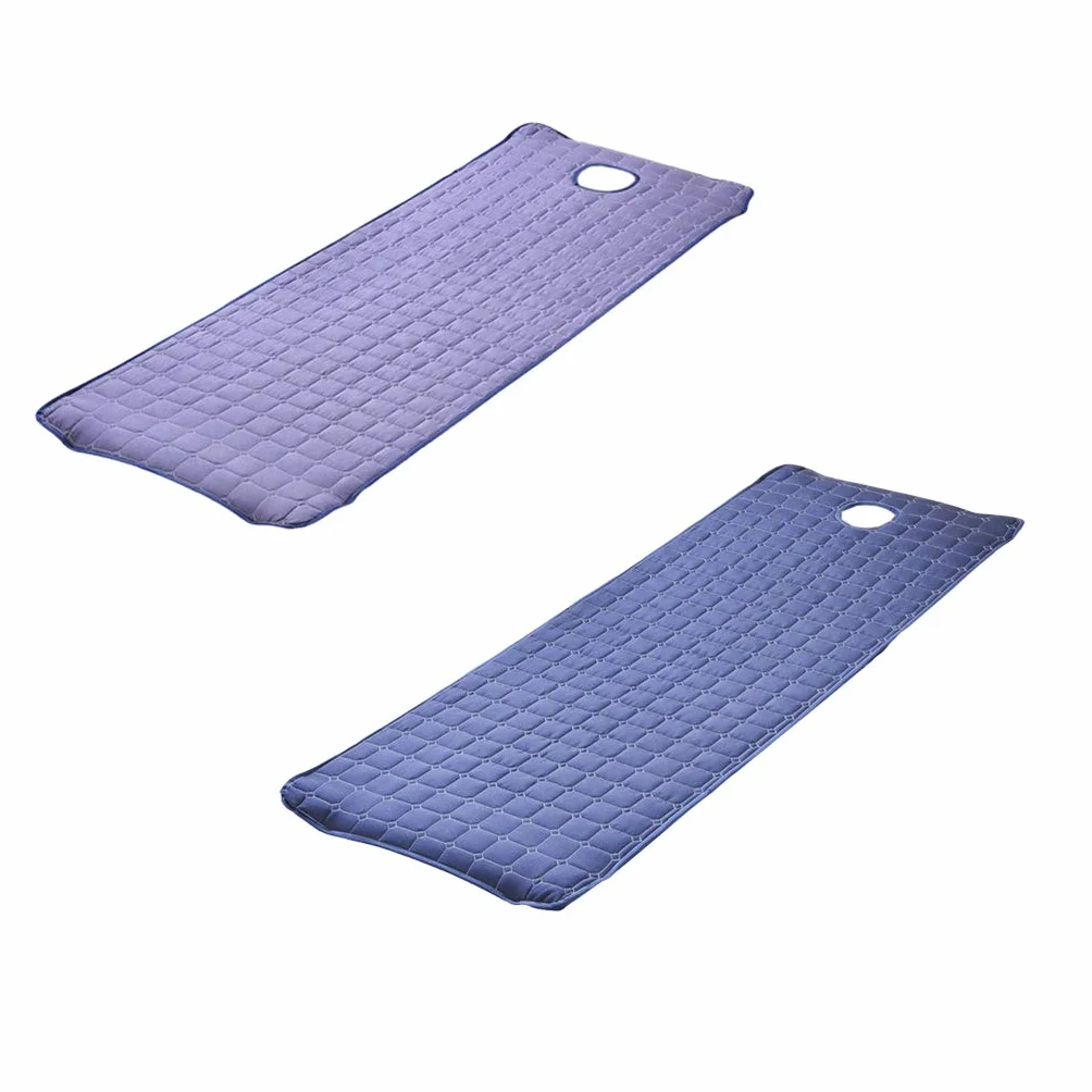 SM SunniMix Colchones de Masaje con Agujero para Camillas, Smokey Purple + Dark Blue
