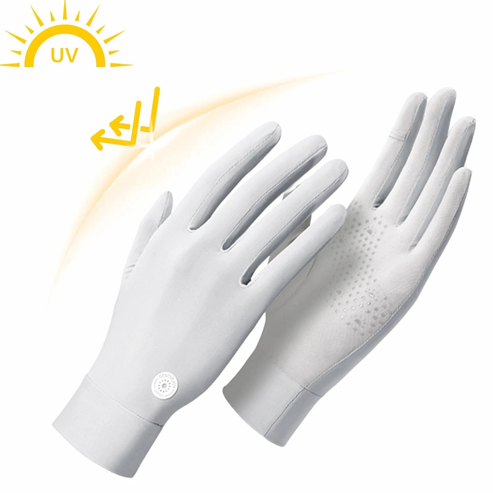 Guantes FPS | protección Solar Transpirables Ice Feeling Thin UPF 50+,navegación, conducción Hombres para Remo, Kayak, conducción, Remo, piragüismo