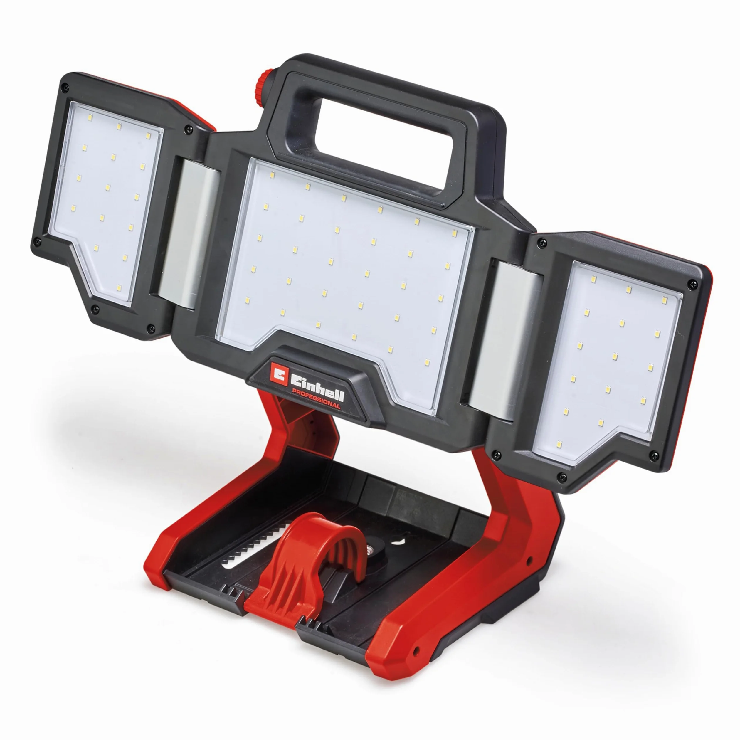 Einhell Professional Lámpara con batería TP-CL 18/3000 Li Set-Solo | PXC | 18 V | 3000 lm regulable | 5700 K | cabezal iluminación pivotante | paneles luminosos plegables | trípode | sin batería
