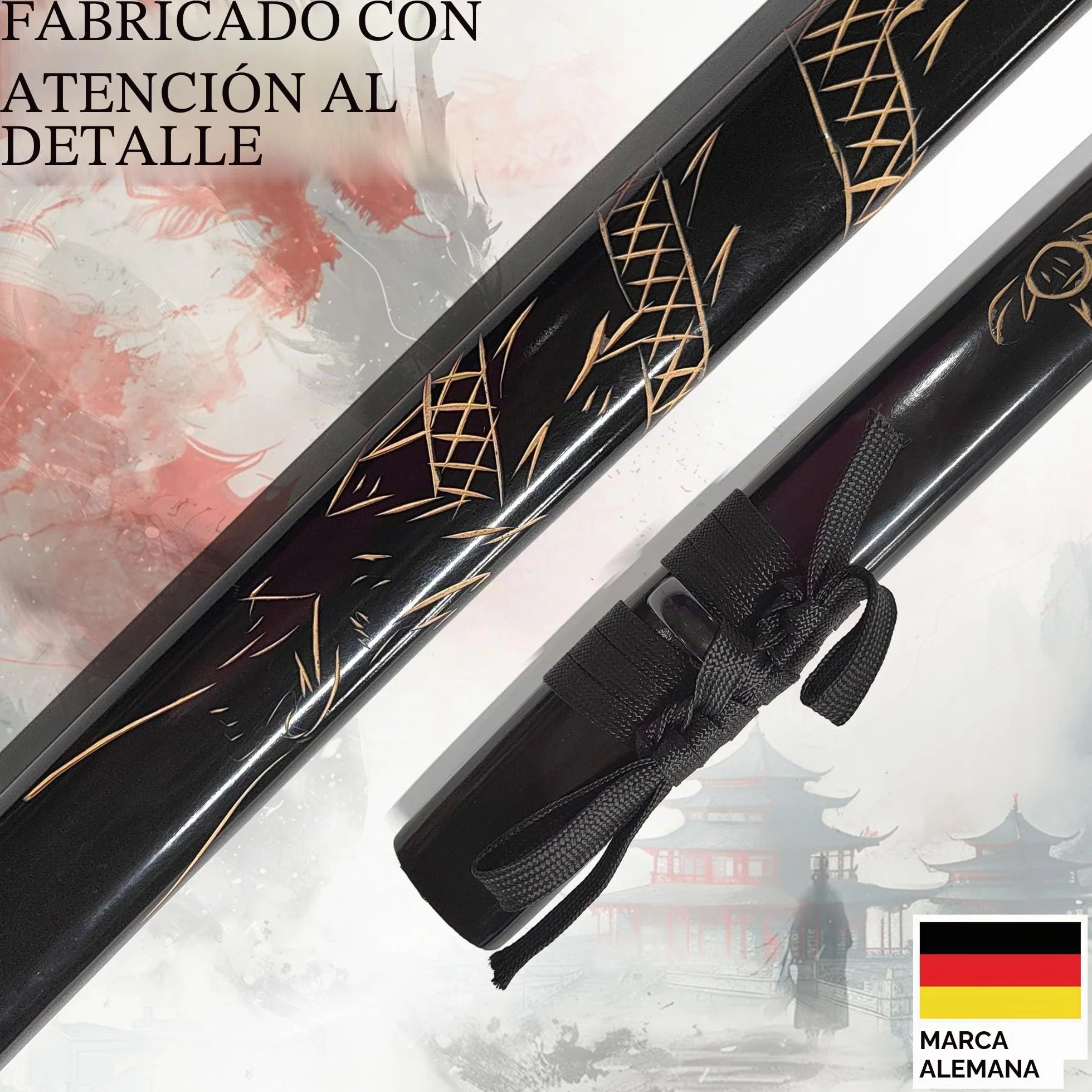Bokken de madera Shinai Katana Wakizashi Tanto Kendo espada entrenamiento samurái