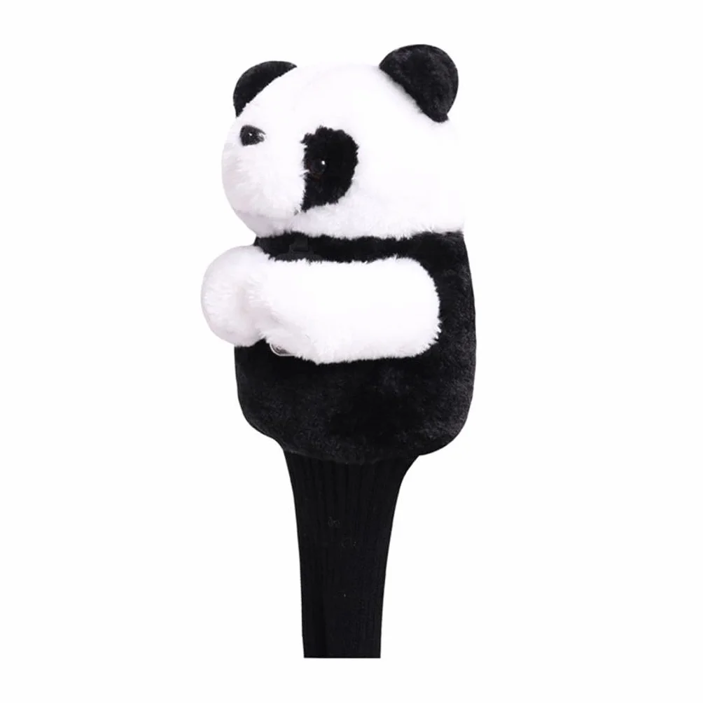 F Fityle Novedad Golf Club Headcover Animal Driver Head Cover Manga portátil para Mujeres Hombres Golfista