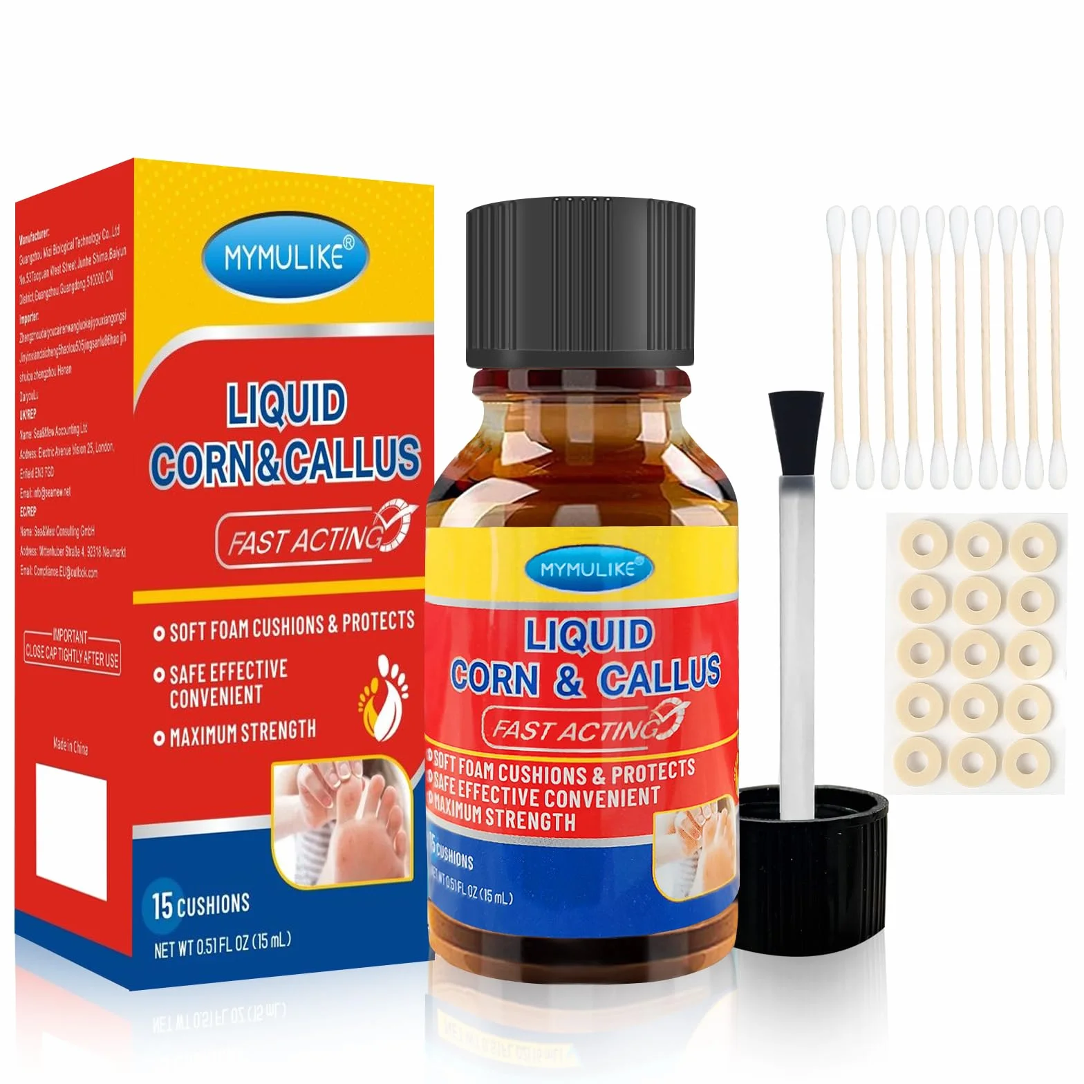 MYMULIKE Wart Remover 15 ml Solución para Callos y Verrugas