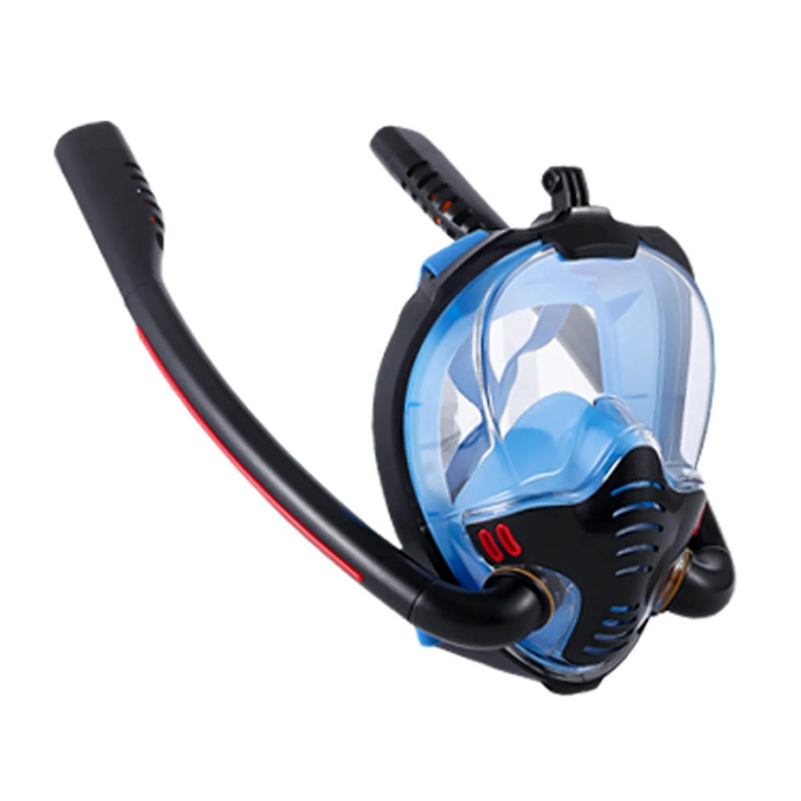 Respiracion bajo el agua Máscara De Buceo For Adultos, Máscara De Esnórquel Antivaho De Cara Completa, Equipo De Buceo For Natación De Niños, Respirador Subacuático Estabilidad ultraalta(Nero,S/M)