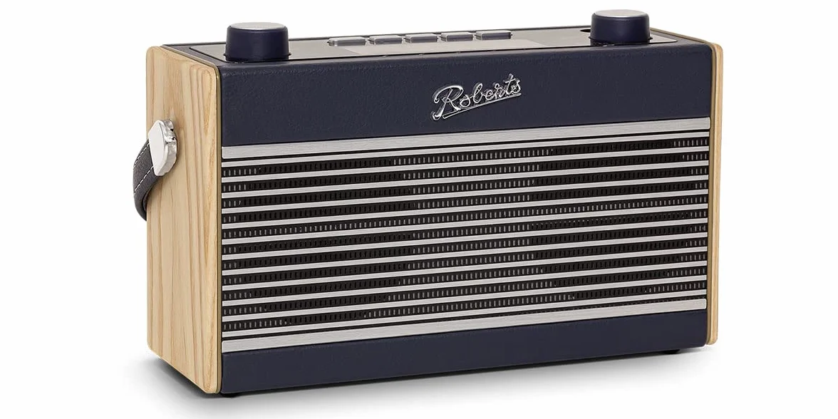 Roberts Radio Rambler BT Stereo Portable Analogique et numérique Marine, Bois