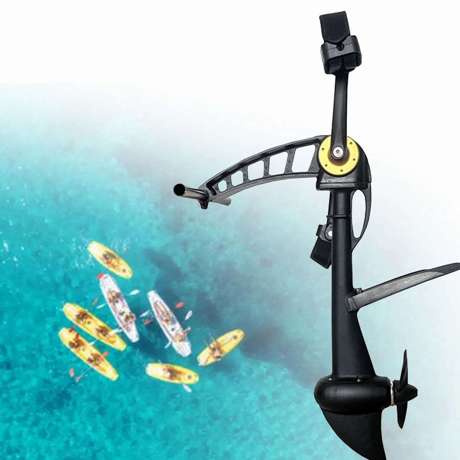 Sistem-a De Propulsión a Pedales Para Kayak, Kayak De Pesca a Pedales, Apto Para Kayaks Y Embarcaciones De Pesca Hinchables, Motor De Propulsión a Pedales Robusto Y Duradero, Fácil Instalación