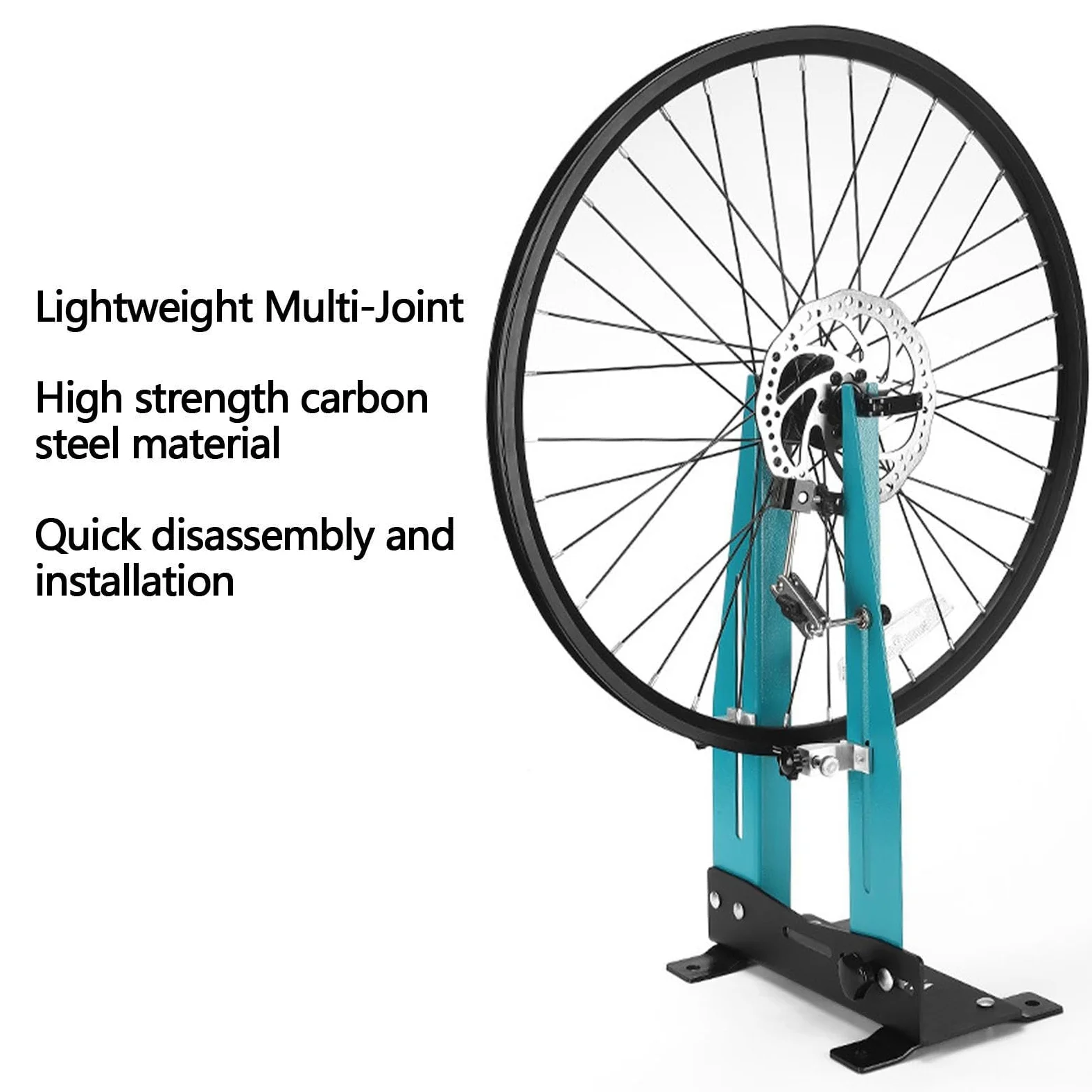Herramienta de reparación de Bicicletas – Soporte Ajustable con Taller | base estable para ruedas de alineación | Accesorio para ciclismo con radios prácticos, dispositivo preciso para el mantenimie