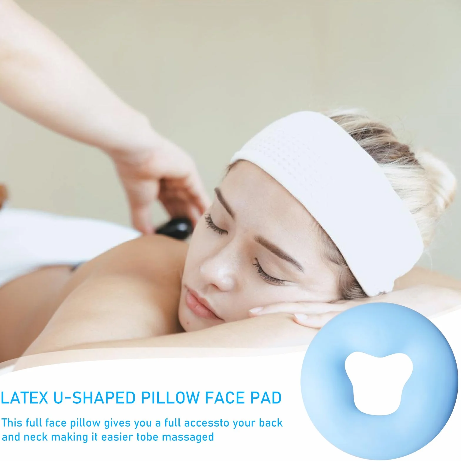 Cojín de silicona facial para spa y masaje de belleza