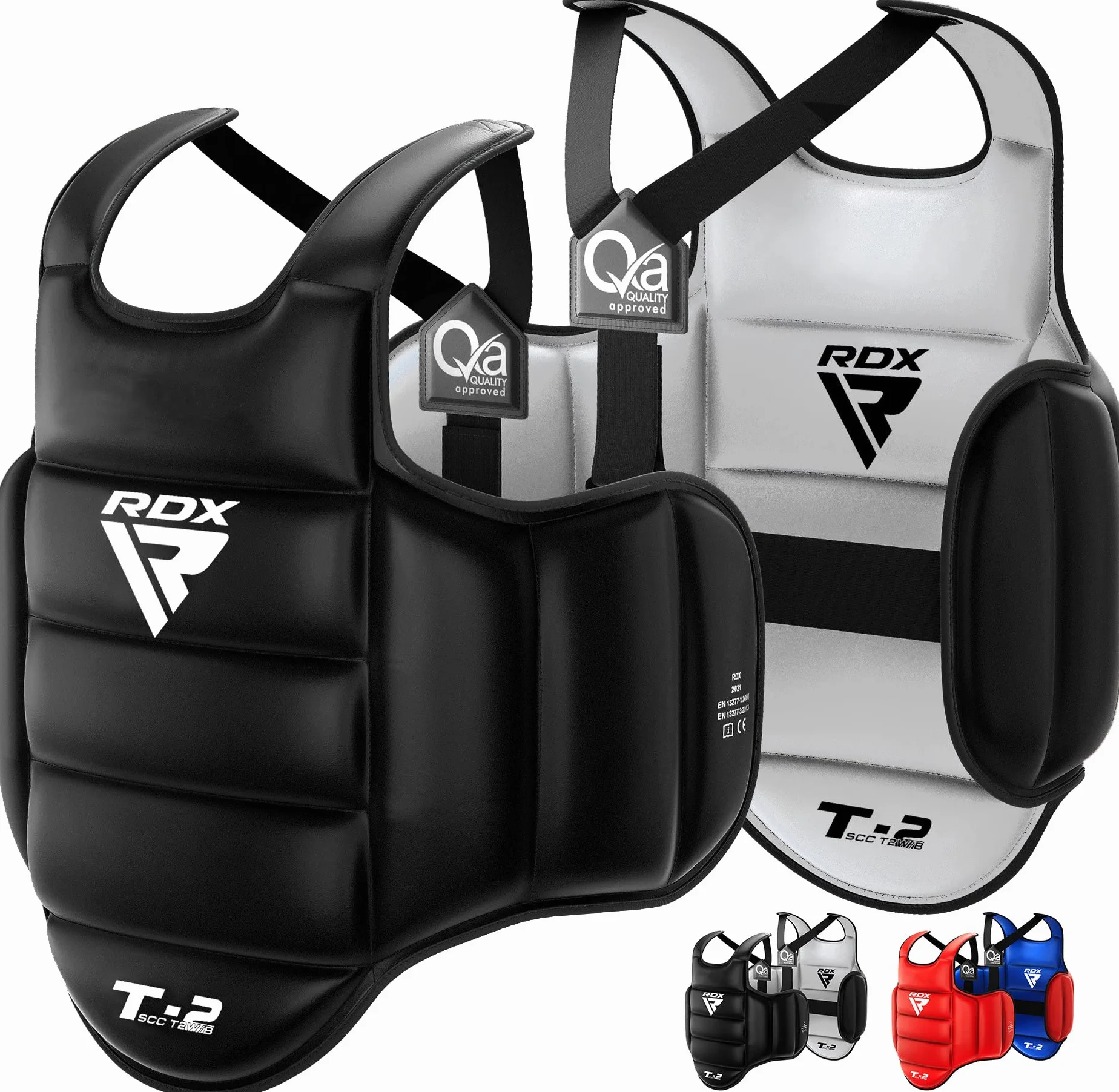 RDX Protector de Pecho TKD Protección Cuerpo MMA Boxeo Vientre Peto Taekwondo Reversible