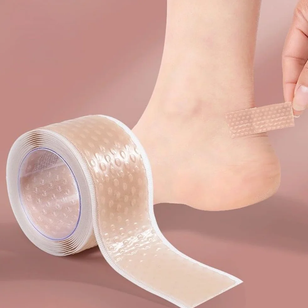 Cinta para Los Pies, Cuidado de Pies Pegatina, 2 Rollos de Pegatinas Autoadhesivas Resistentes al Desgaste (2 cm x 1 m)