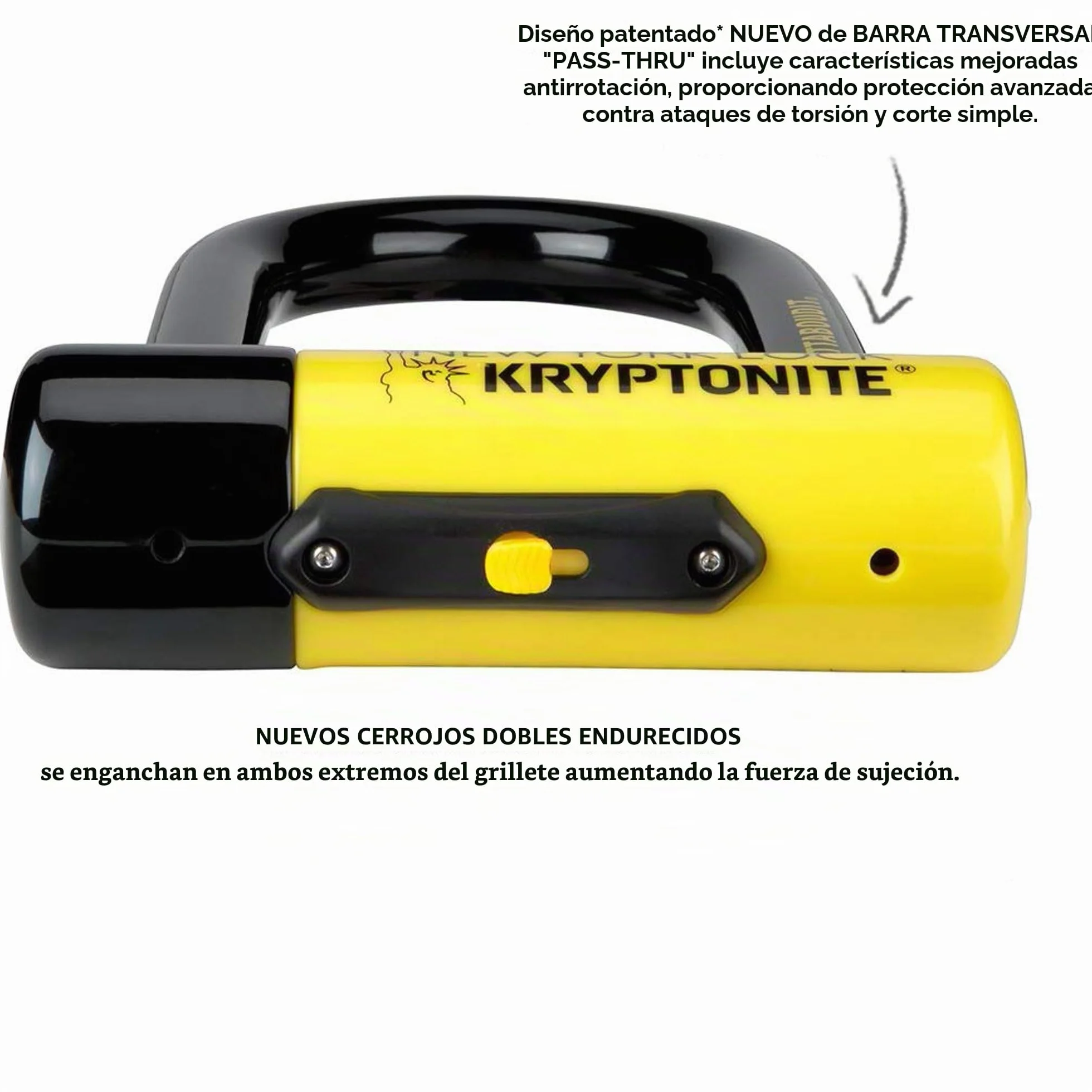 Kryptonite New York FAHGETTABOUDIT Lock - Amarillo, Mini