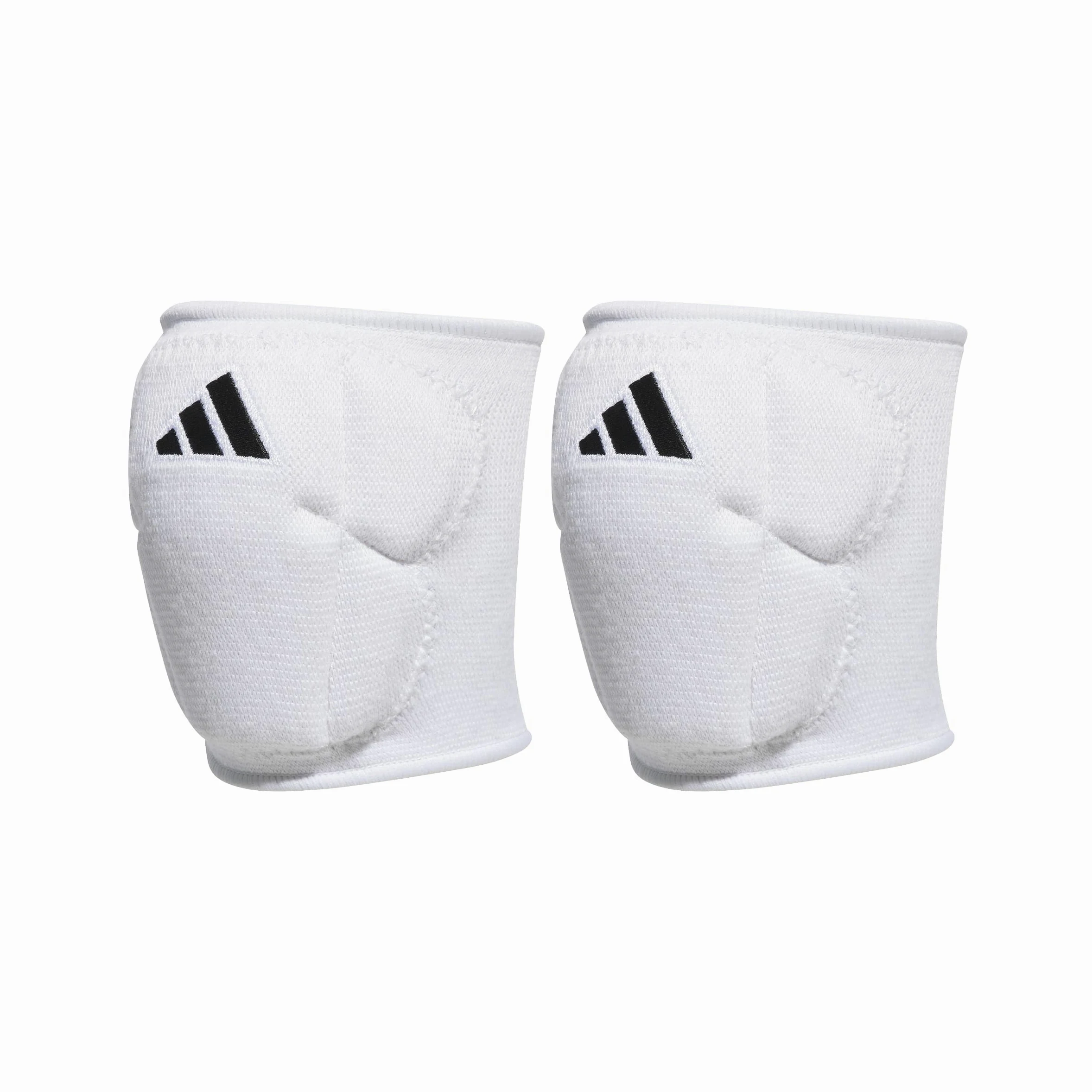 adidas Rodilleras de voleibol unisex para niños, de 5 pulgadas, color blanco/negro, talla M