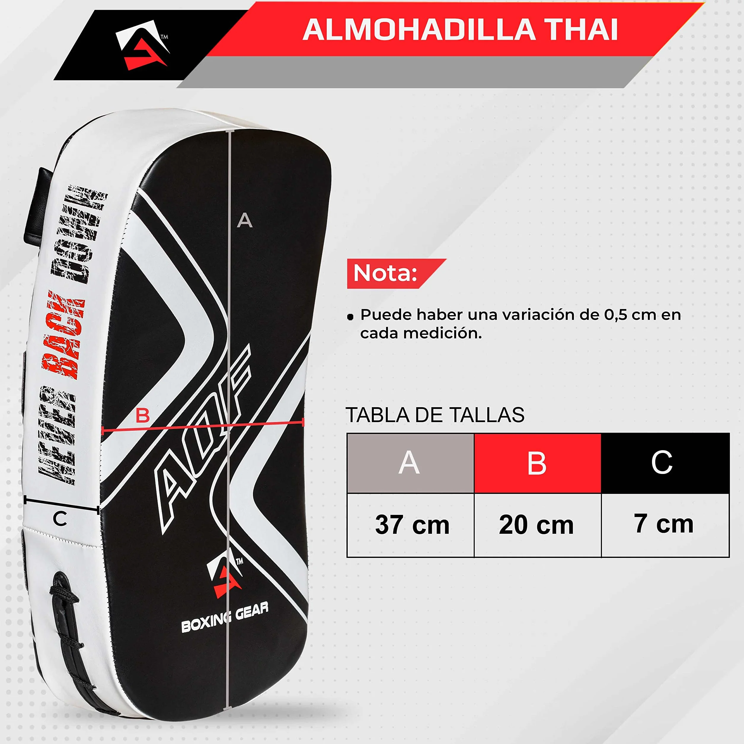 Almohadilla para Brazo Curvada de Protección para Golpes para Kick Boxing MMA Muay Thai