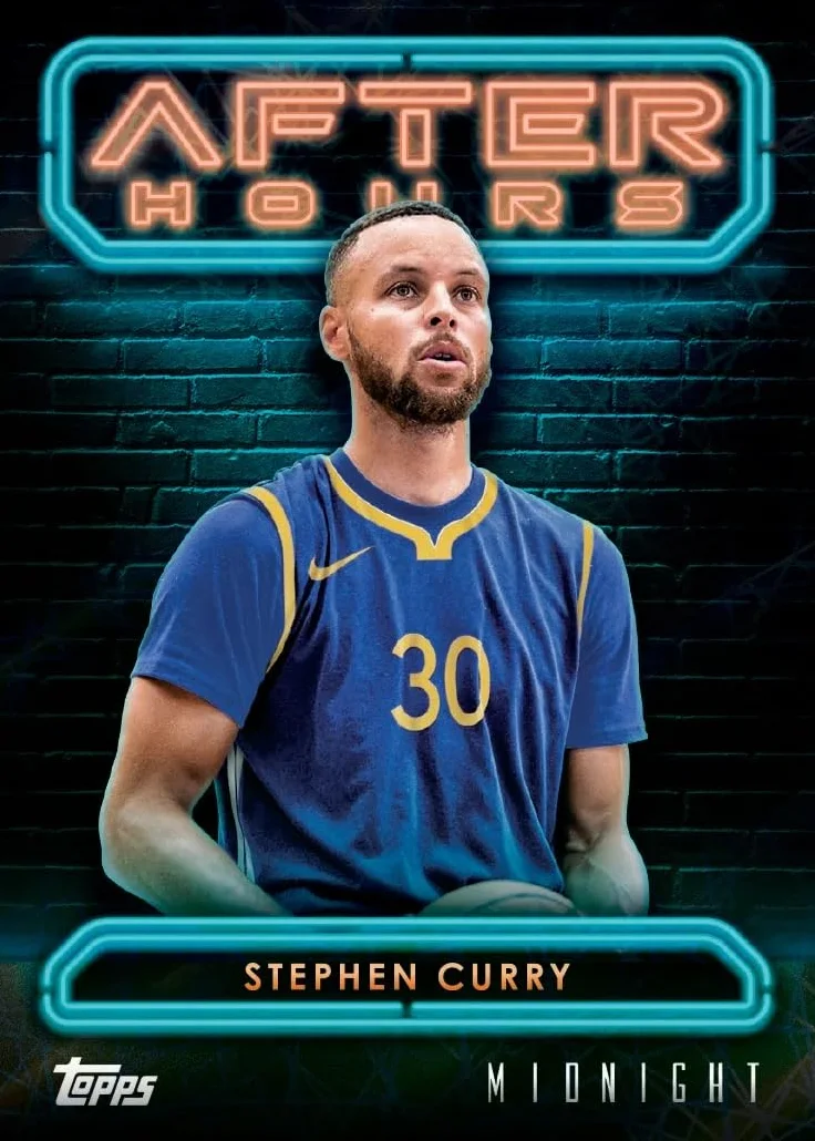 Caja de Tarjetas coleccionables de Baloncesto Midnight 2023/24 (3 autógrafos cromados por Caja de Pasatiempos)