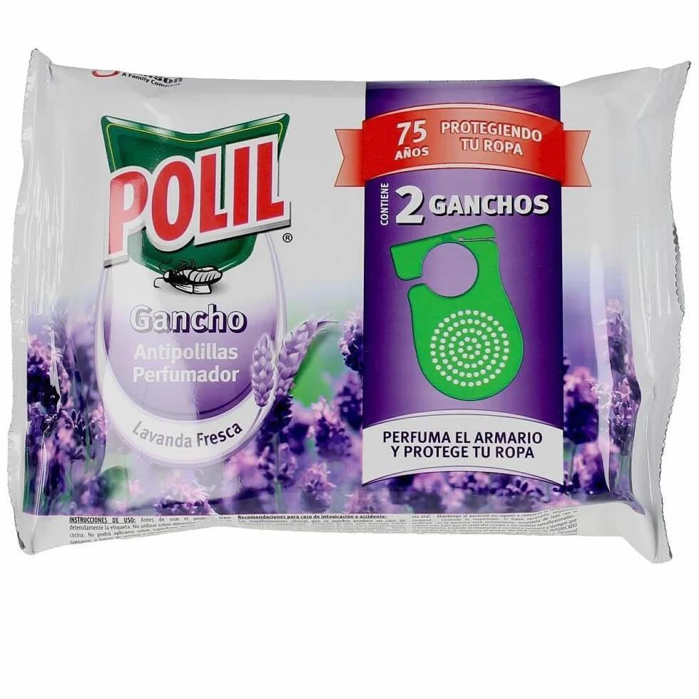 POLIL Raid Gancho Perfumado Lavanda Fresca 2 Unidades