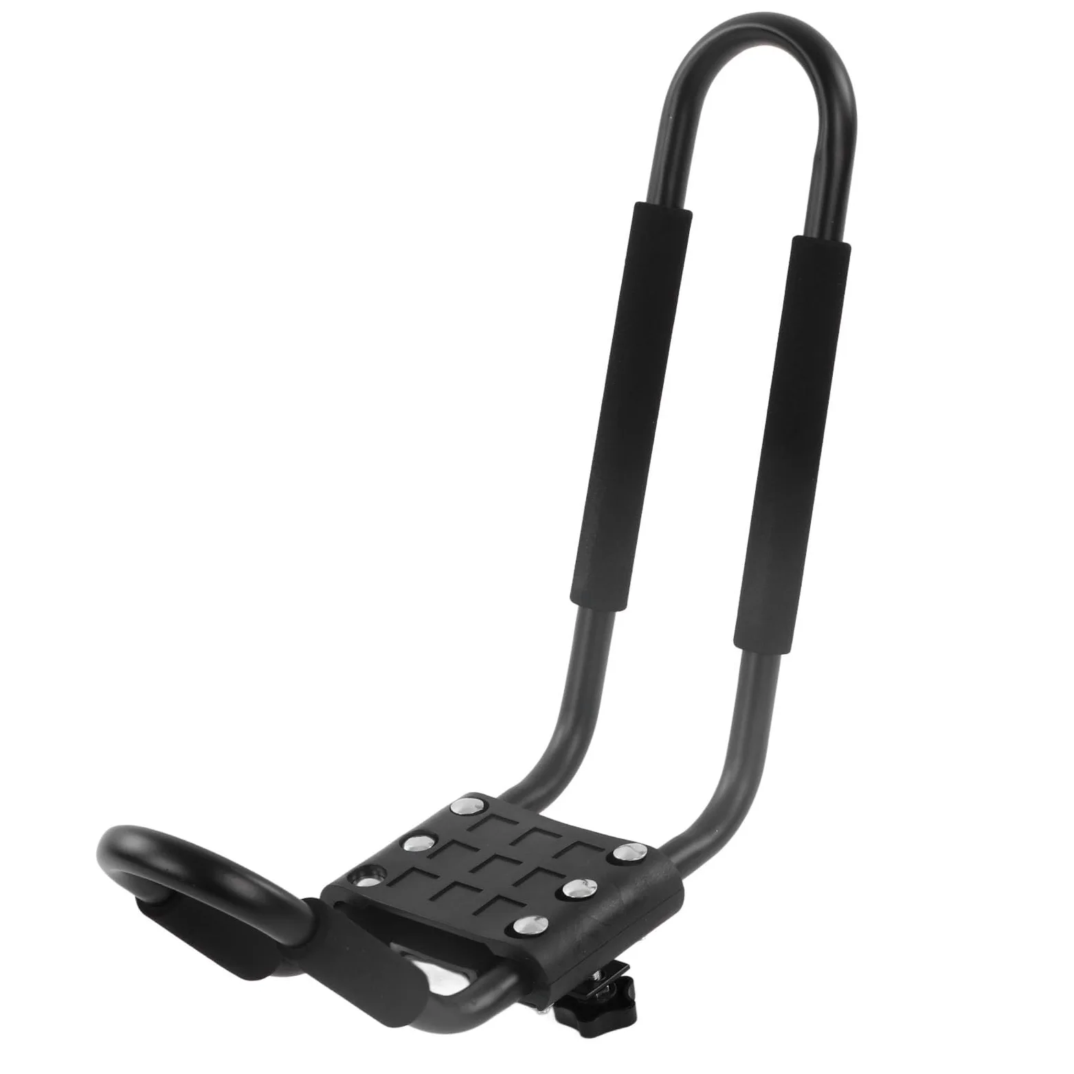 Haofy Soporte de Montaje Superior para Techo de Kayak, Soporte de Barra en J de Acero de Aleación Resistente para Canoa, Tabla de esquí, Transporte Superior, Capacidad de Carga de 68KG, 2 Pares