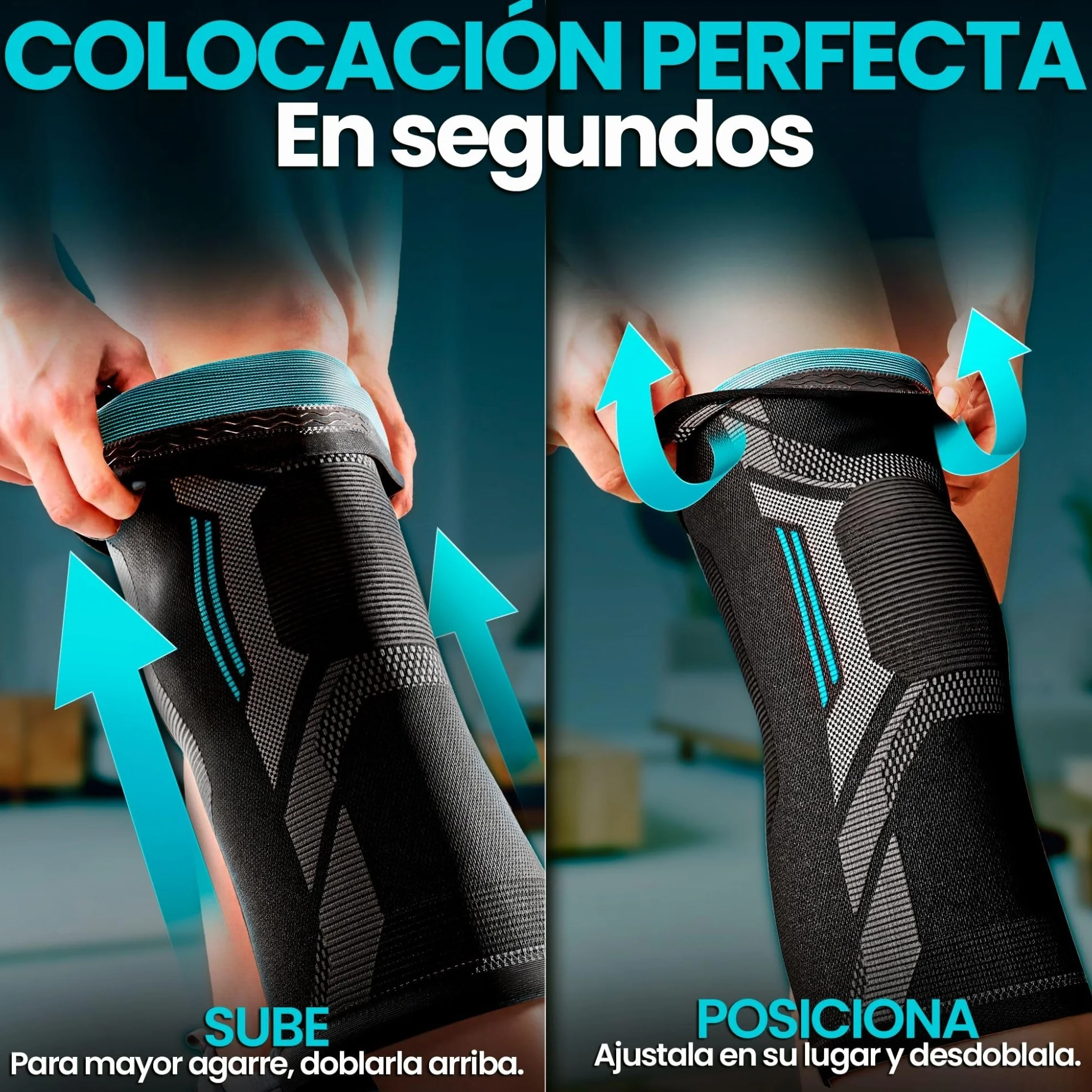 NativoDex Rodillera Menisco Ligamento Compresión Antideslizante Ortopédica Deportiva Estabilizadora Soporte Running Gimnasio Artrosis Tendinitis Rótula