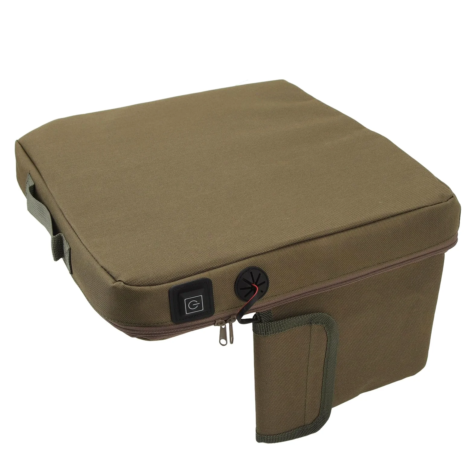 VGEBY Cojín de Asiento con Calefacción Portátil, Carga USB, 3 Configuraciones de Temperatura, Ligero, Impermeable, con Tecnología de Calefacción Inteligente, para Acampar, Pescar,