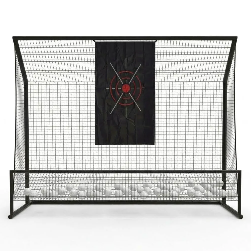 Red de Golf para Entrenamiento Portátil con Reducción de Ruido 304x228x91cm Bolsa de Almacenamiento