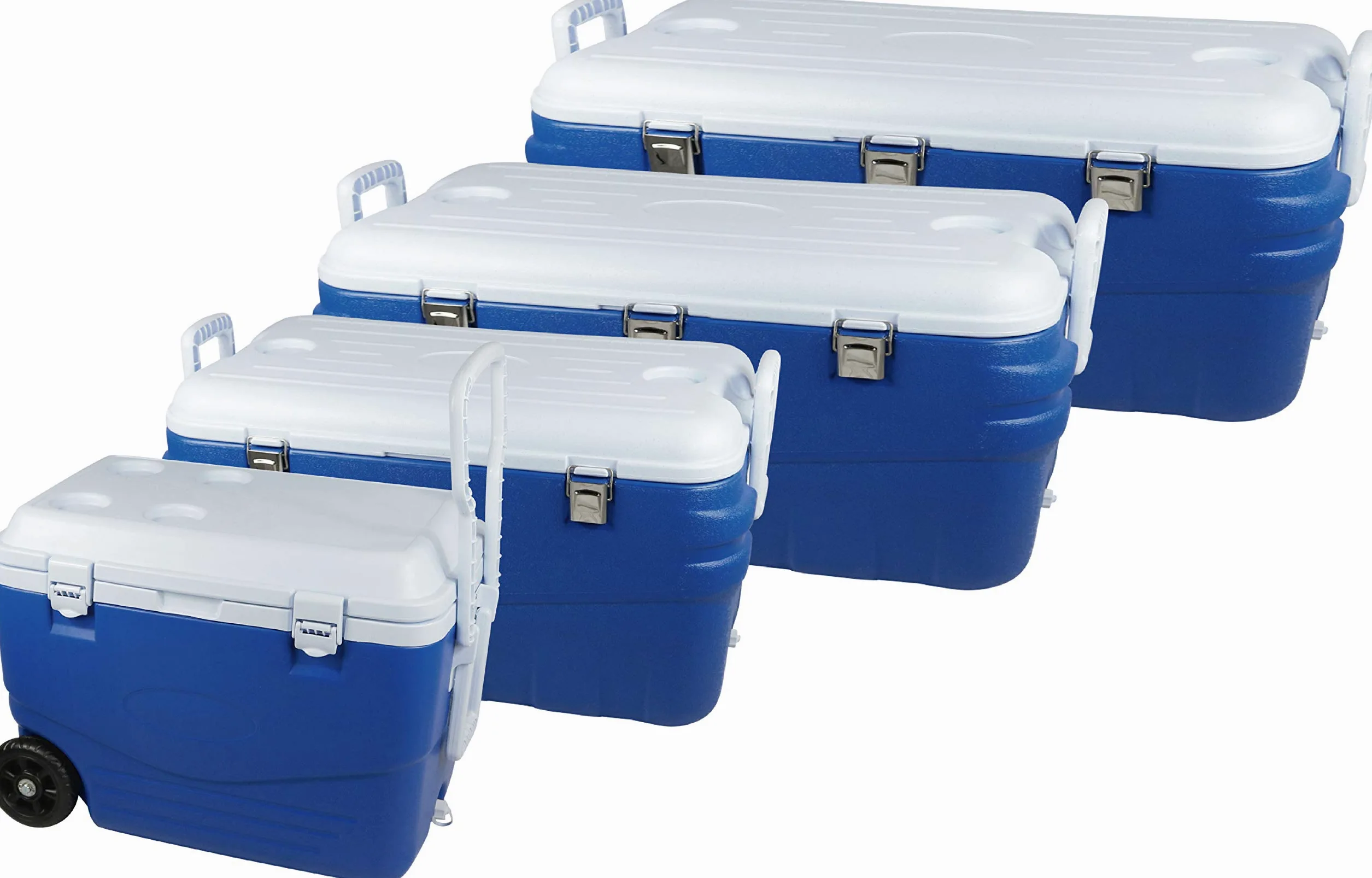 CAO 465 Nevera portátil Unisex, Azul/Blanco