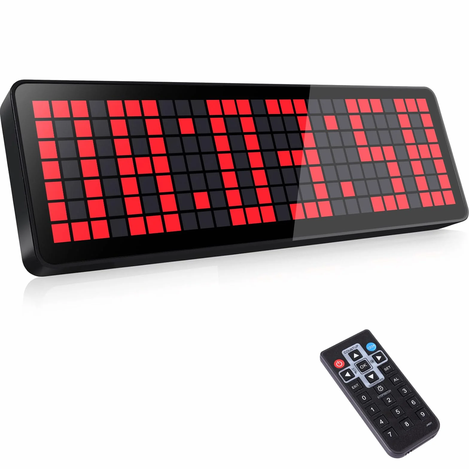 Temporizadores para Gimnasio, 13.2" Grande Reloj Temporizador Digital de Pared con Countdown/UP Cronómetro,Brillo Ajustable y Control Remoto para Sala de Estar, Oficina, Cocina, Aula, Gimnasio