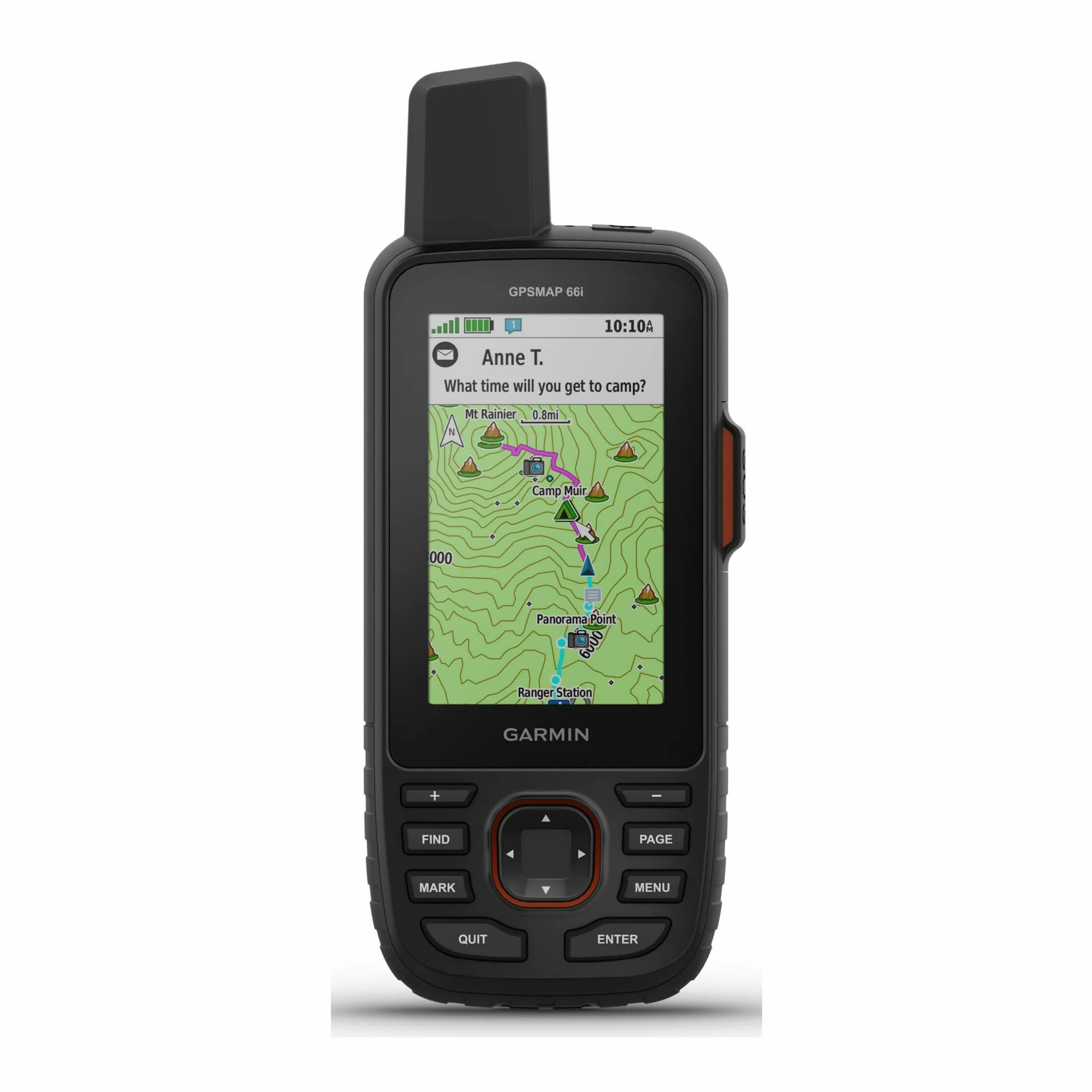 Garmin GPSMAP 66i, comunicador GPS portátil y satelital, con mapeo TopoActive y tecnología inReach, Multicolor