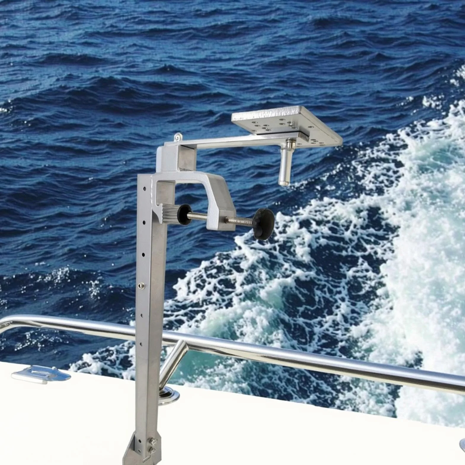 Soporte para sondador giratorio 360° telescópica equipo al aire libre para pesca