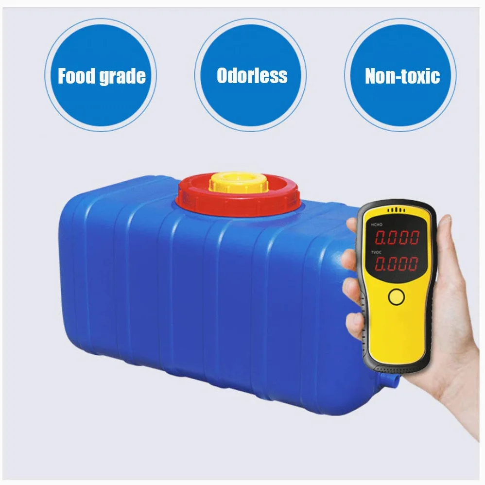Bidon Agua 200 litros Gran Capacidad Envase Agua Que Acampa para Acampada Y Marcha Almacenamiento De Agua De Plástico Grueso Cubo Azul Tanque De Agua De Plástico De Grado