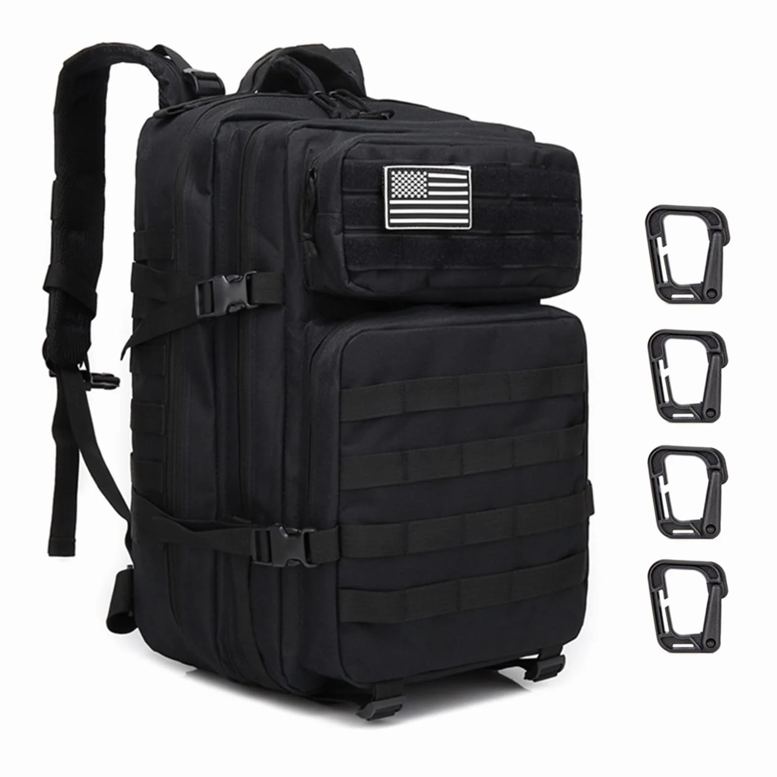 Mochila Táctica Impermeable 45L Nylon 600D Montañismo Senderismo Acampada