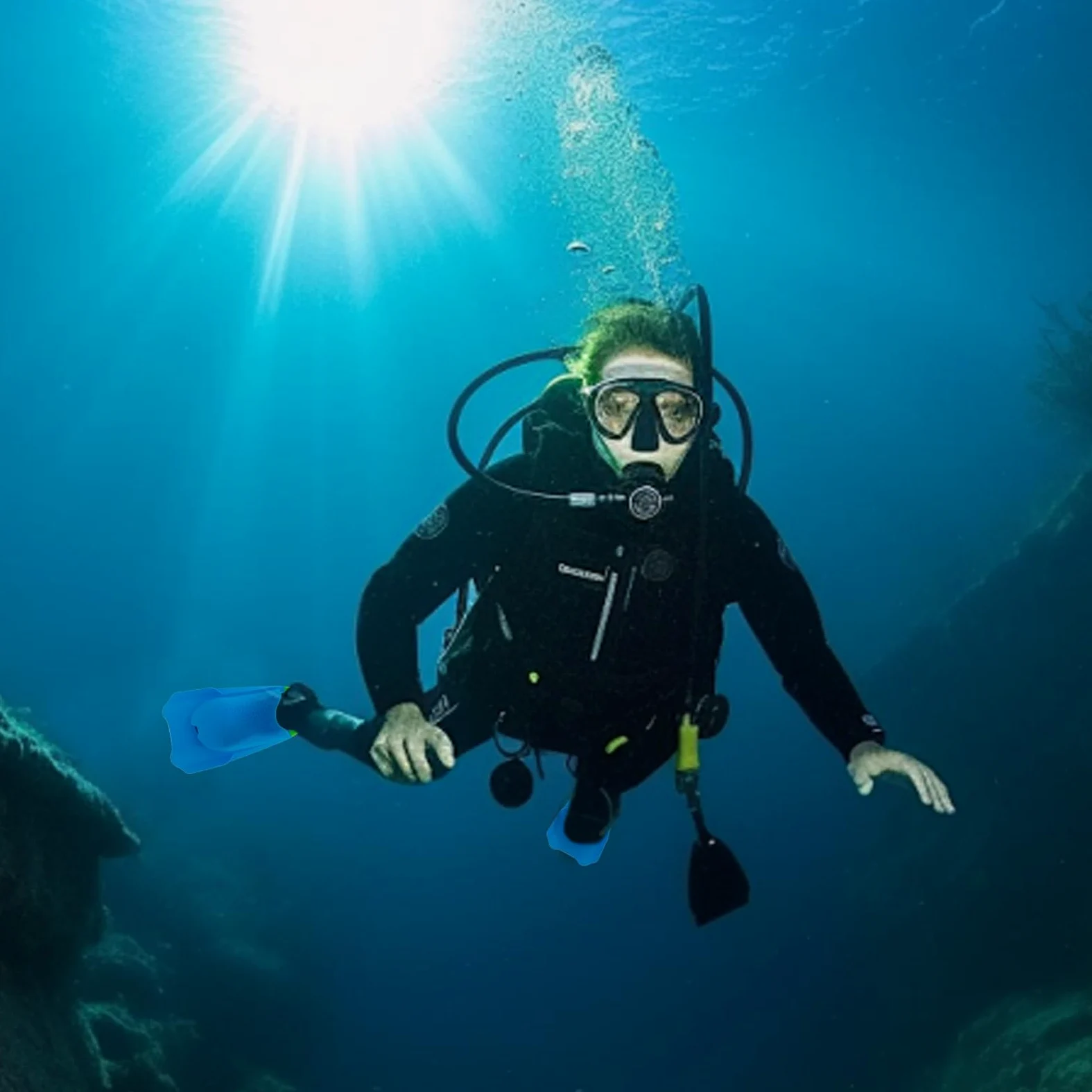 Aletas De Pala,Aletas De Tacón Abierto Portátil Corto | Aletas De Tamaño Viaje - Adecuado Para Hombres Y Mujeres Para Uso En Piscina, En El Mar, Buceo, Buceo, Buceo, Natación Y Entrenamiento
