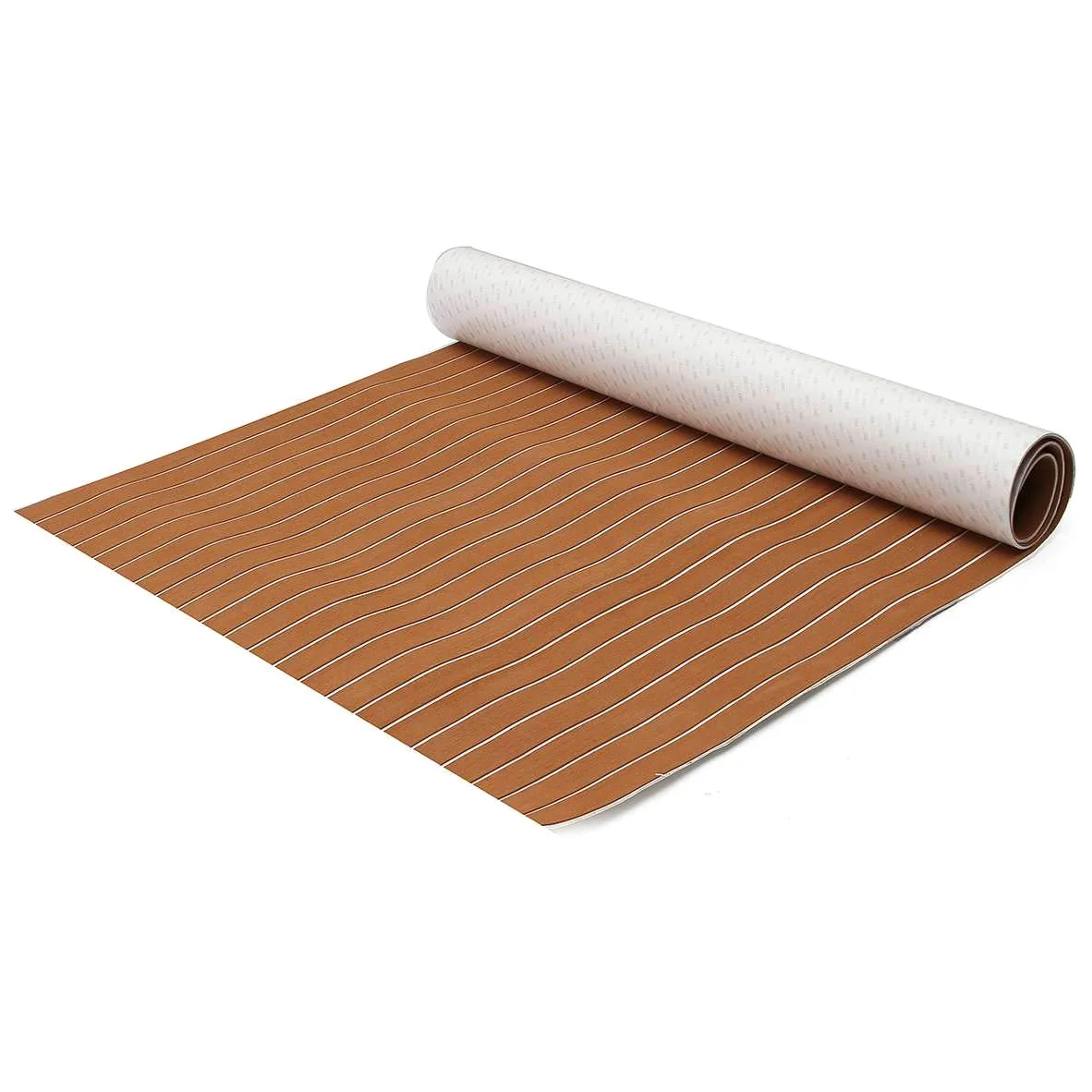 Autoadhesivo Eva Espuma de Teca Hoja Marina Barco yate Plataforma sintética tapete de Espuma Resistente al Agua de mar/Grasa/ácido 120x240cm