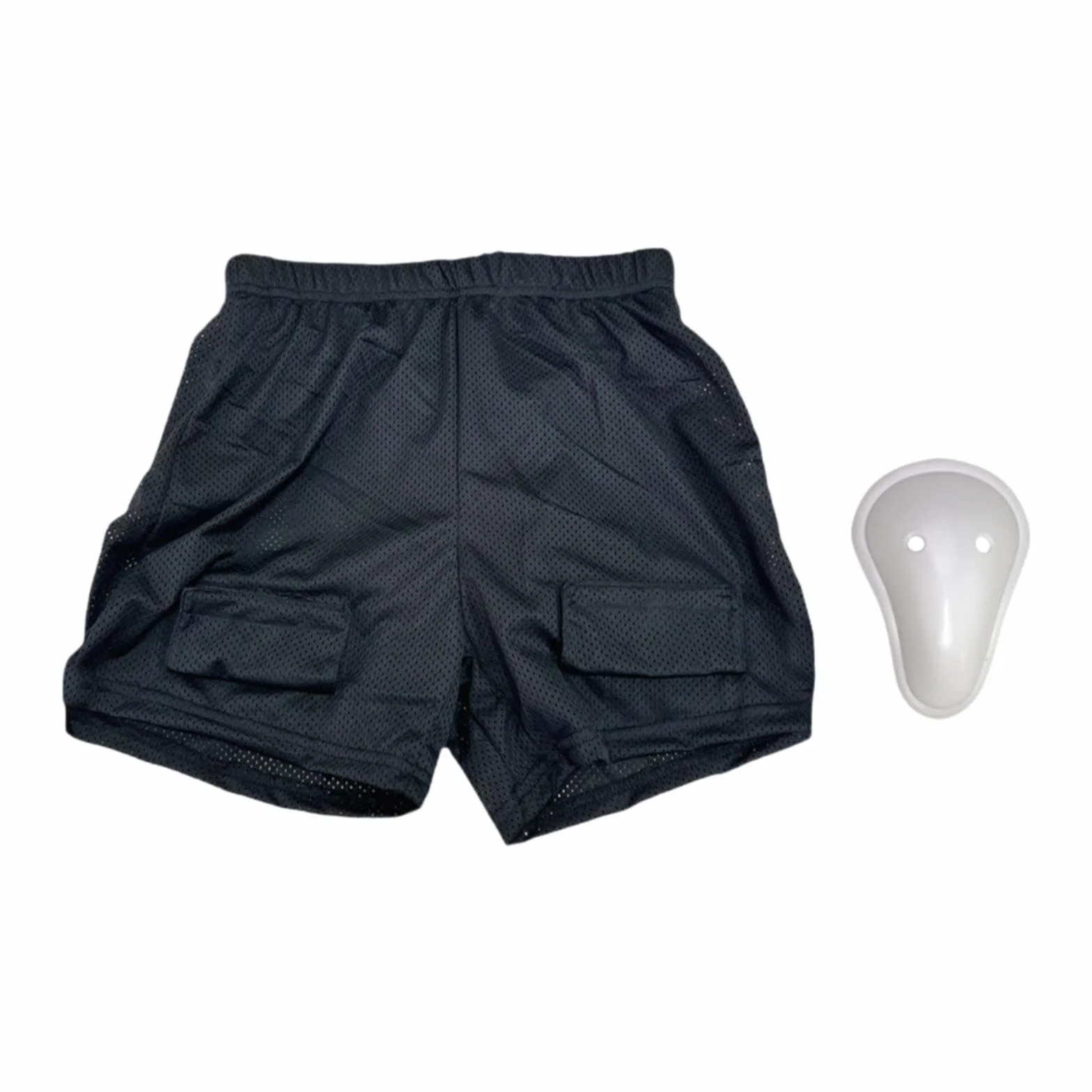 LOVIVER Pantalones Cortos de Hockey para Hombre, Malla Transpirable, Soporte Y Protección
