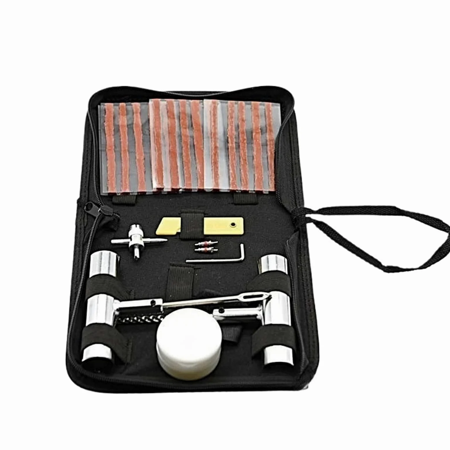 Genérico Kit De Reparación De Neumáticos De Bicicleta, Juego De Tapones For Pinchazos, 24/46/62 Piezas, Herramientas Portátiles De Mantenimiento De Parches De Neumáticos